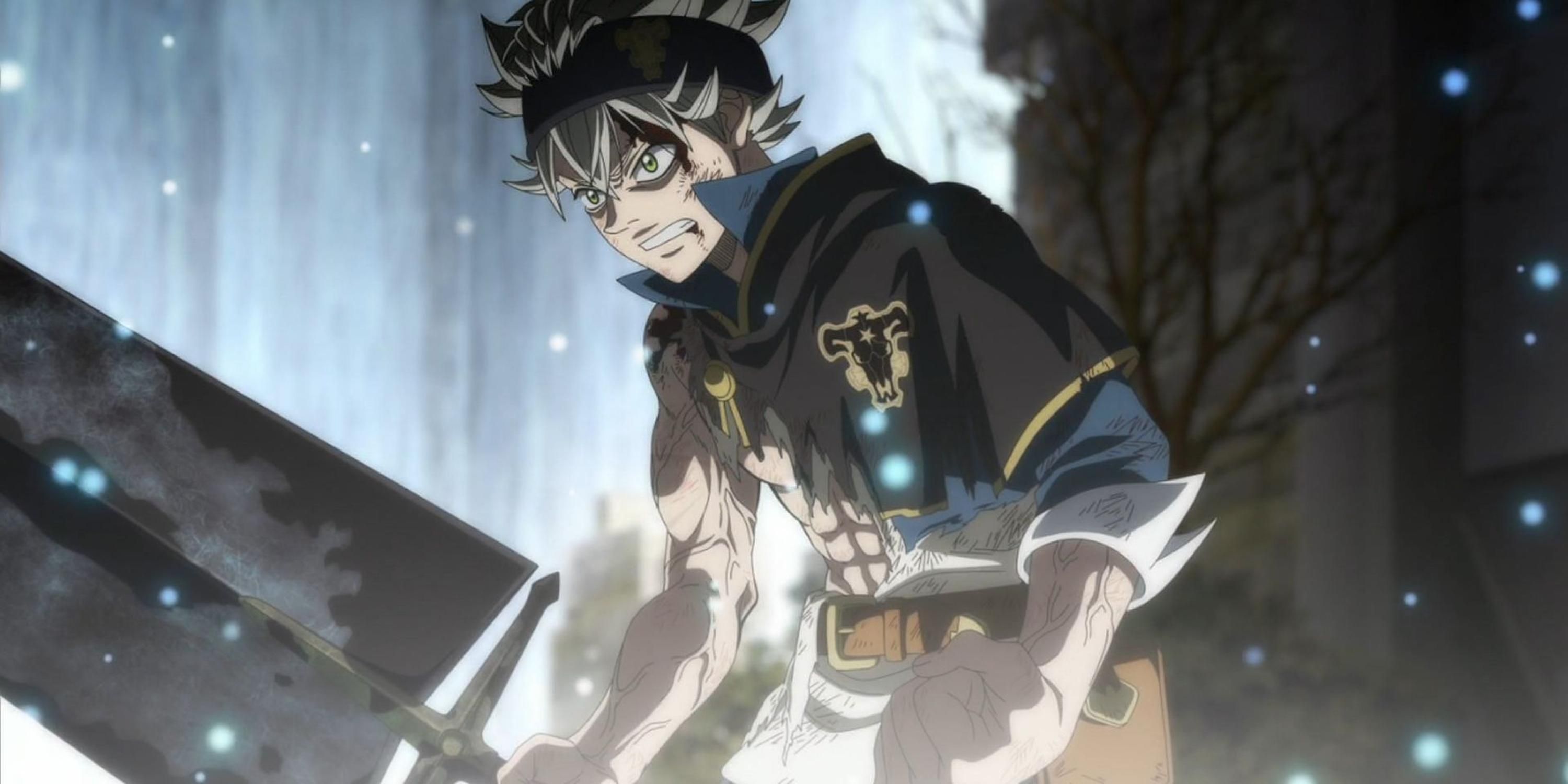 Asta holding Demon Dweller Sword from Black Clover