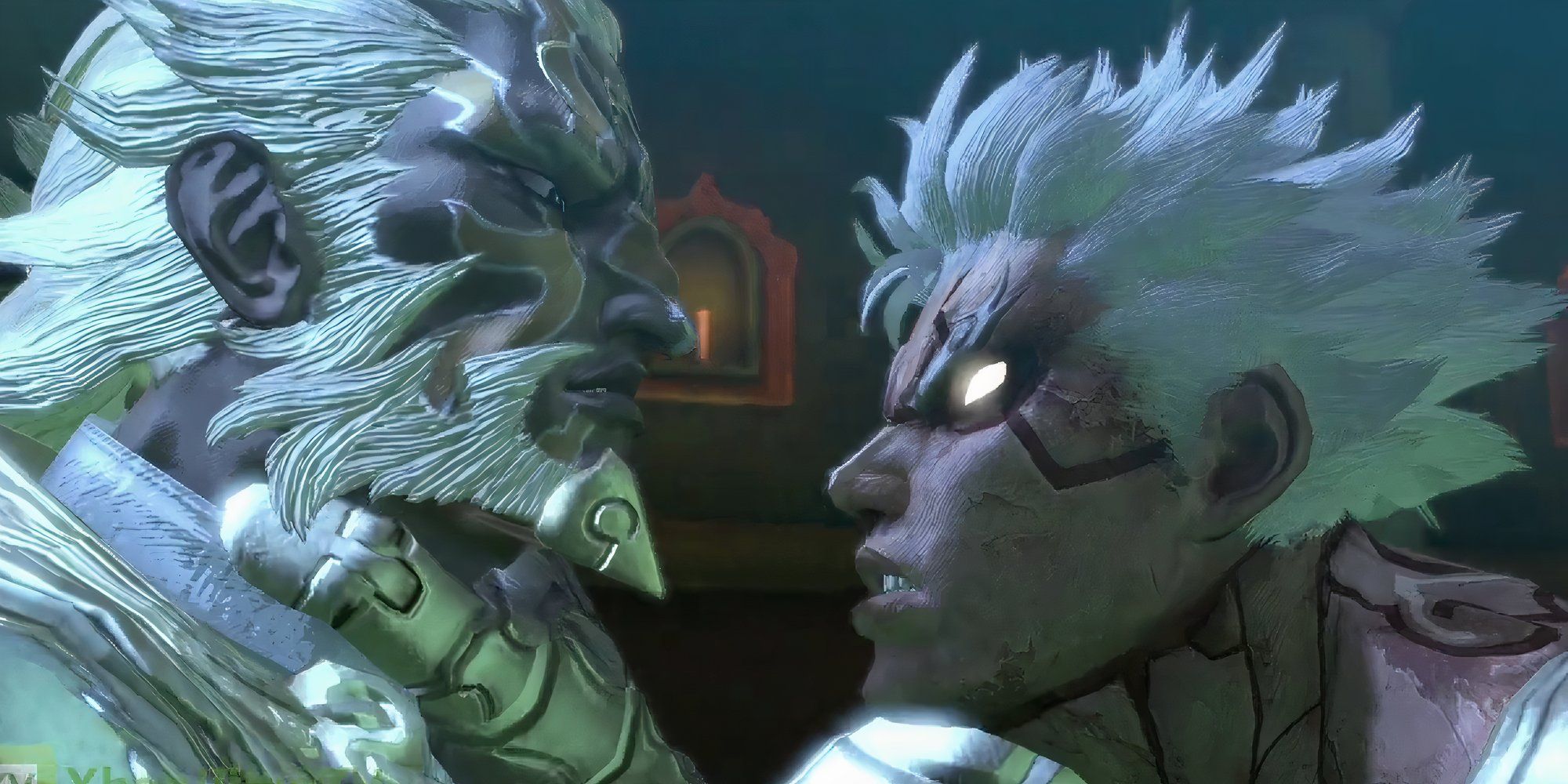 asura's wrath protagonist facing against deus god boss