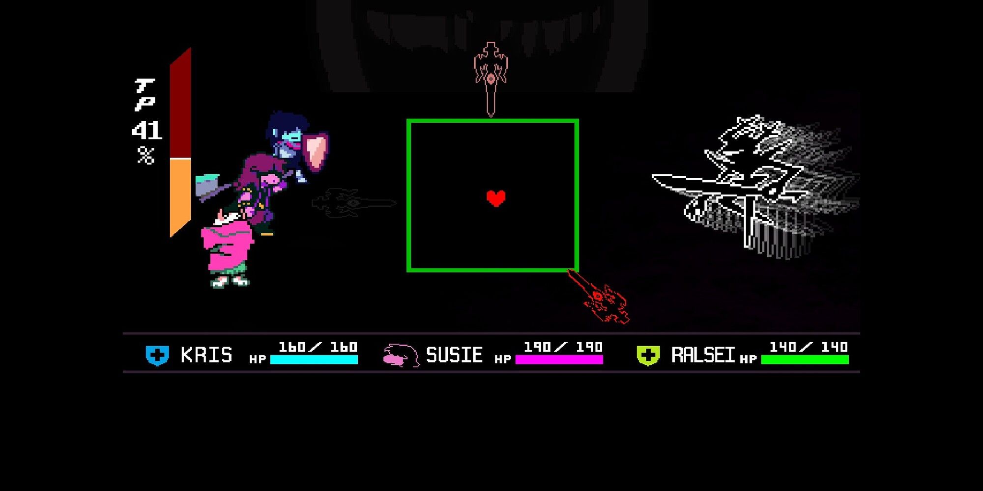 Escaparate de la primera versión de la espada Blistering