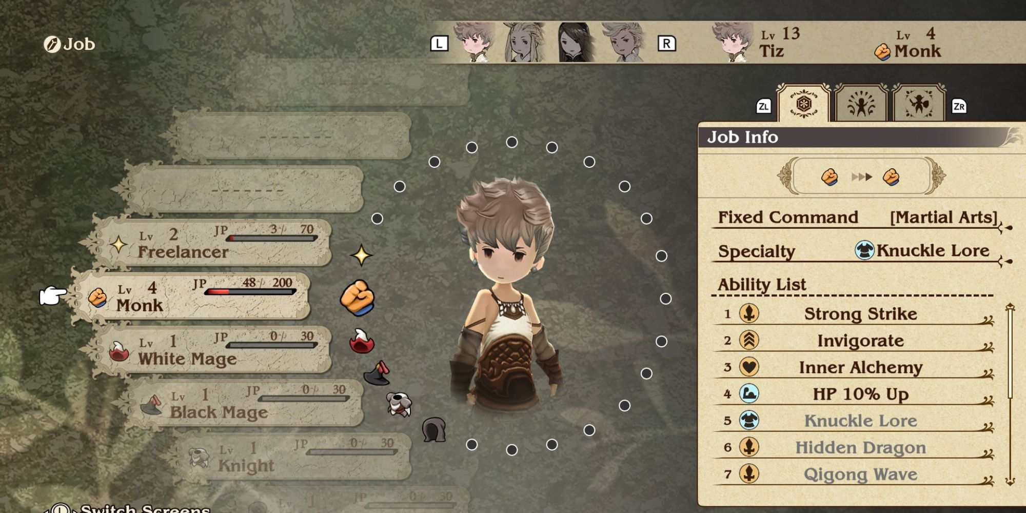 Bravely Default HD Jobs.