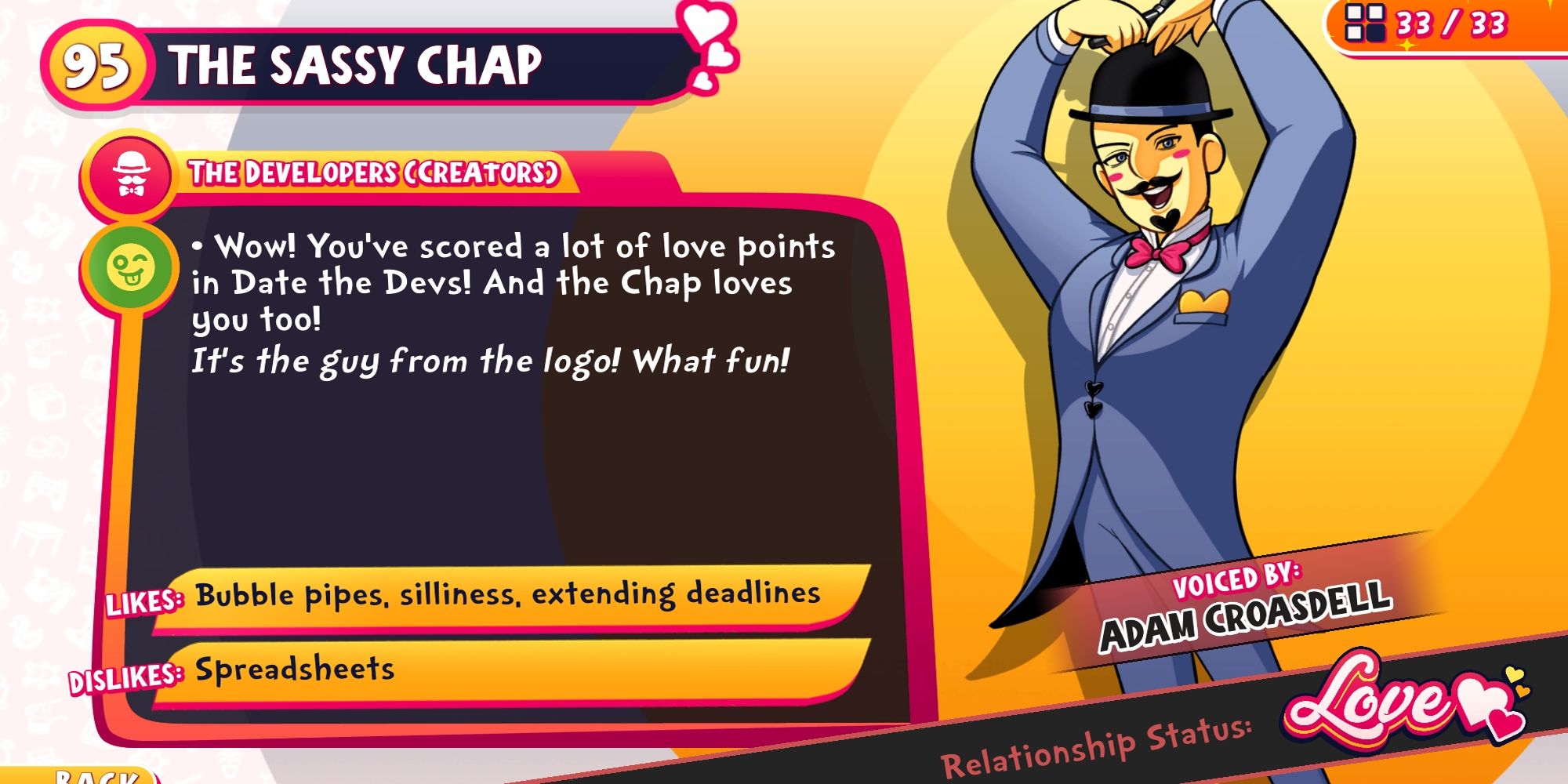 Date Everything Sassy Chap Info