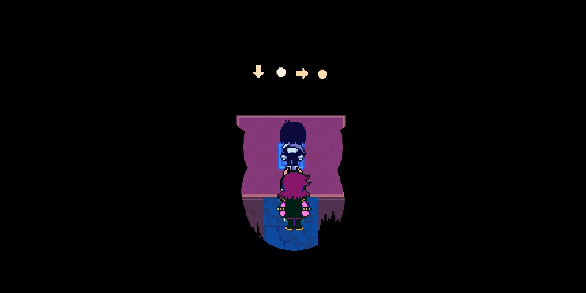 Deltarune Middle Notes in the Darkest Room