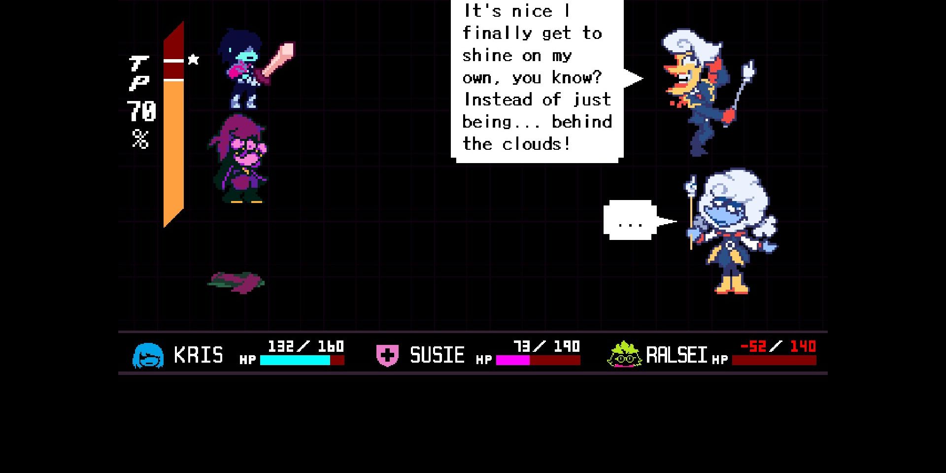 Deltarune Weather Duo fight in Chapter 3