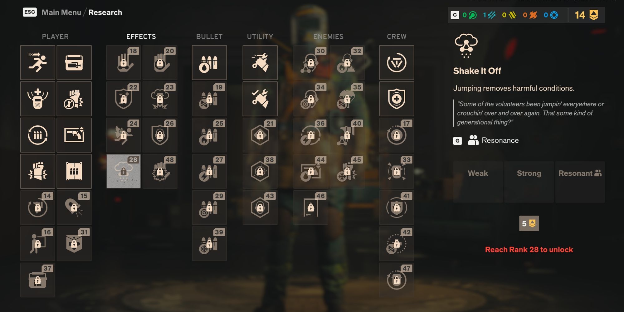 FBC Firebreak Best Research Perks Shake It Off
