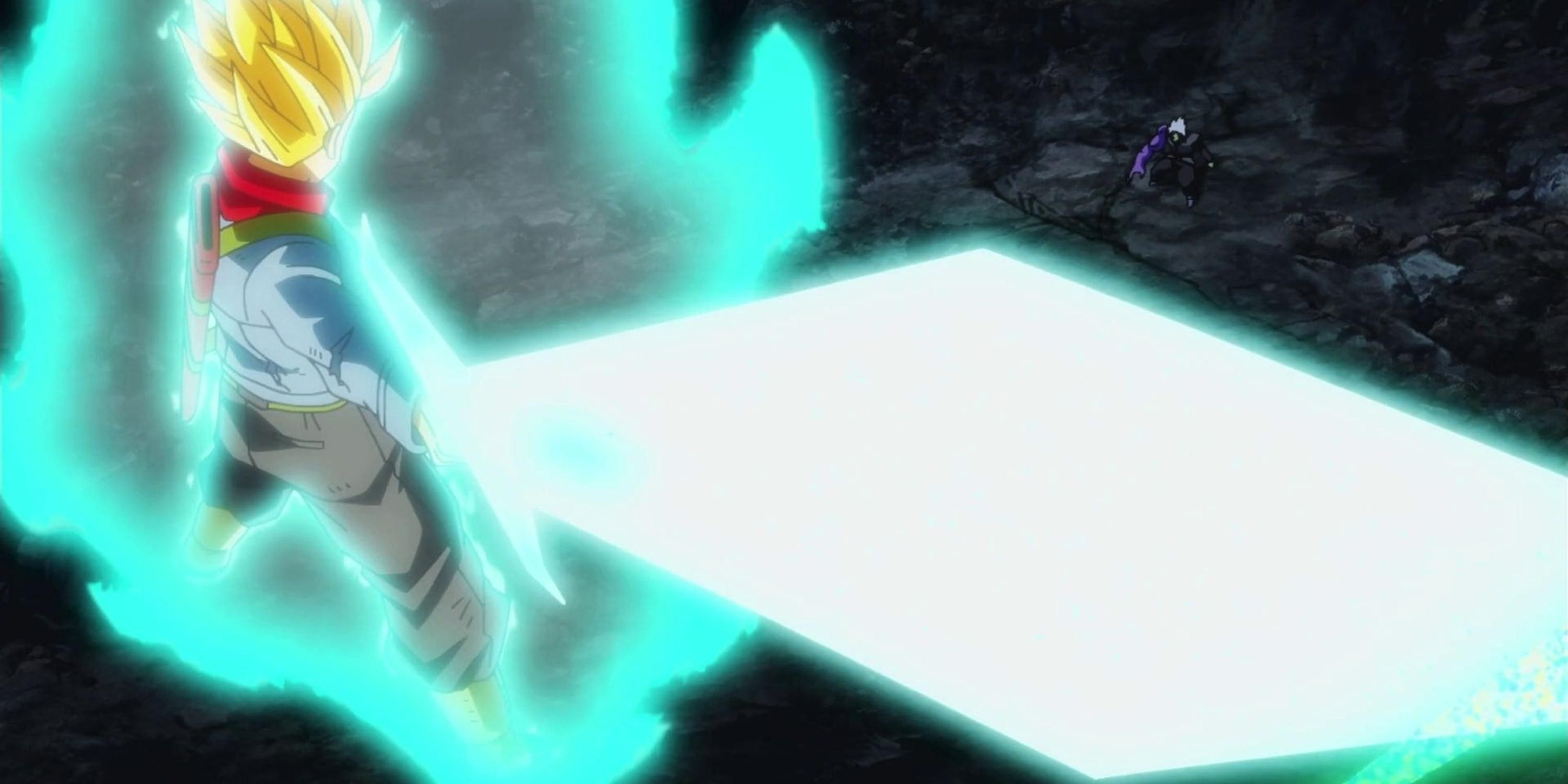 Future Trunks holding his sword from Dragon Ball Super