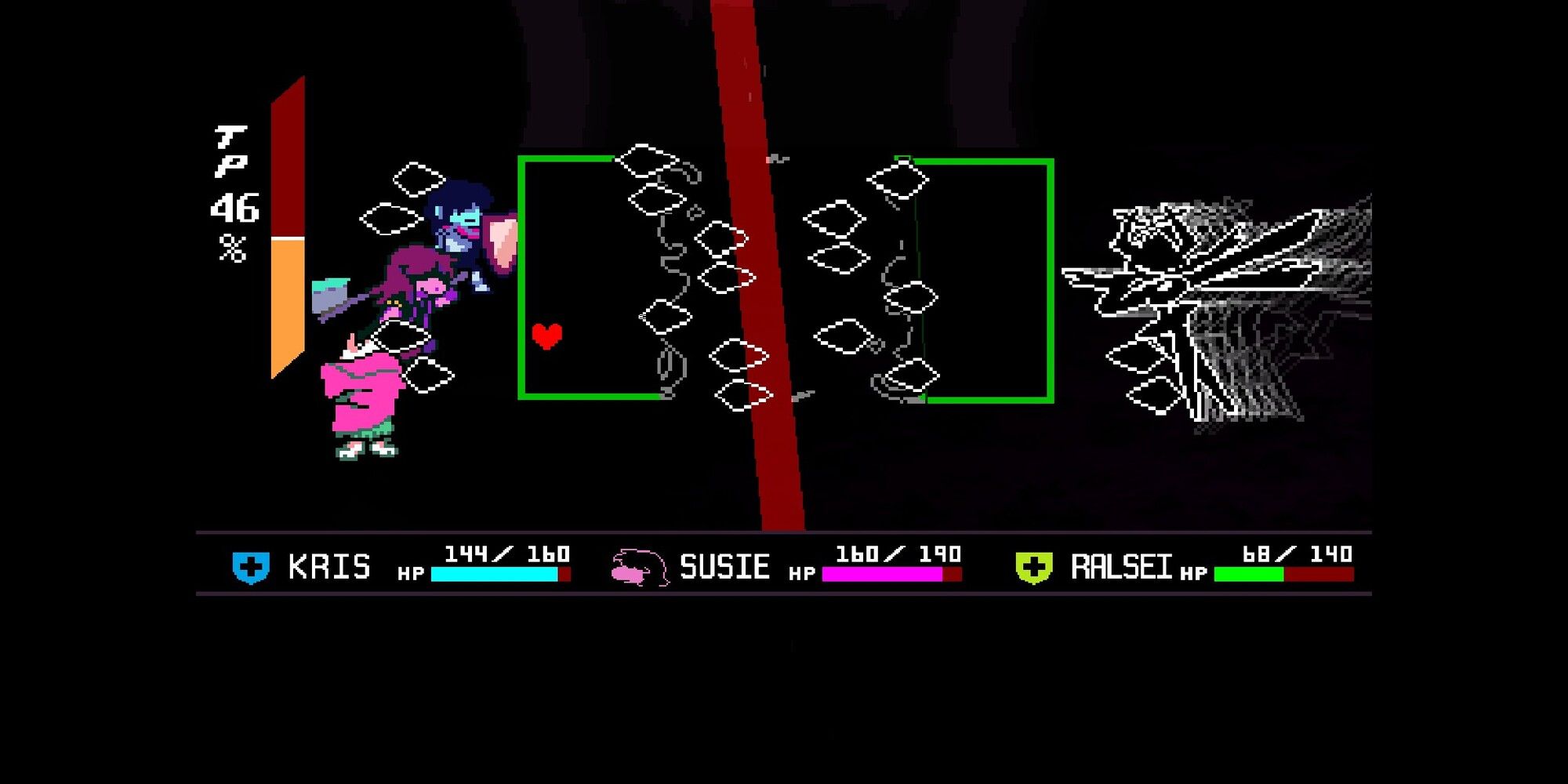 Ejemplo de captura de pantalla del ataque de las fauces de Geating