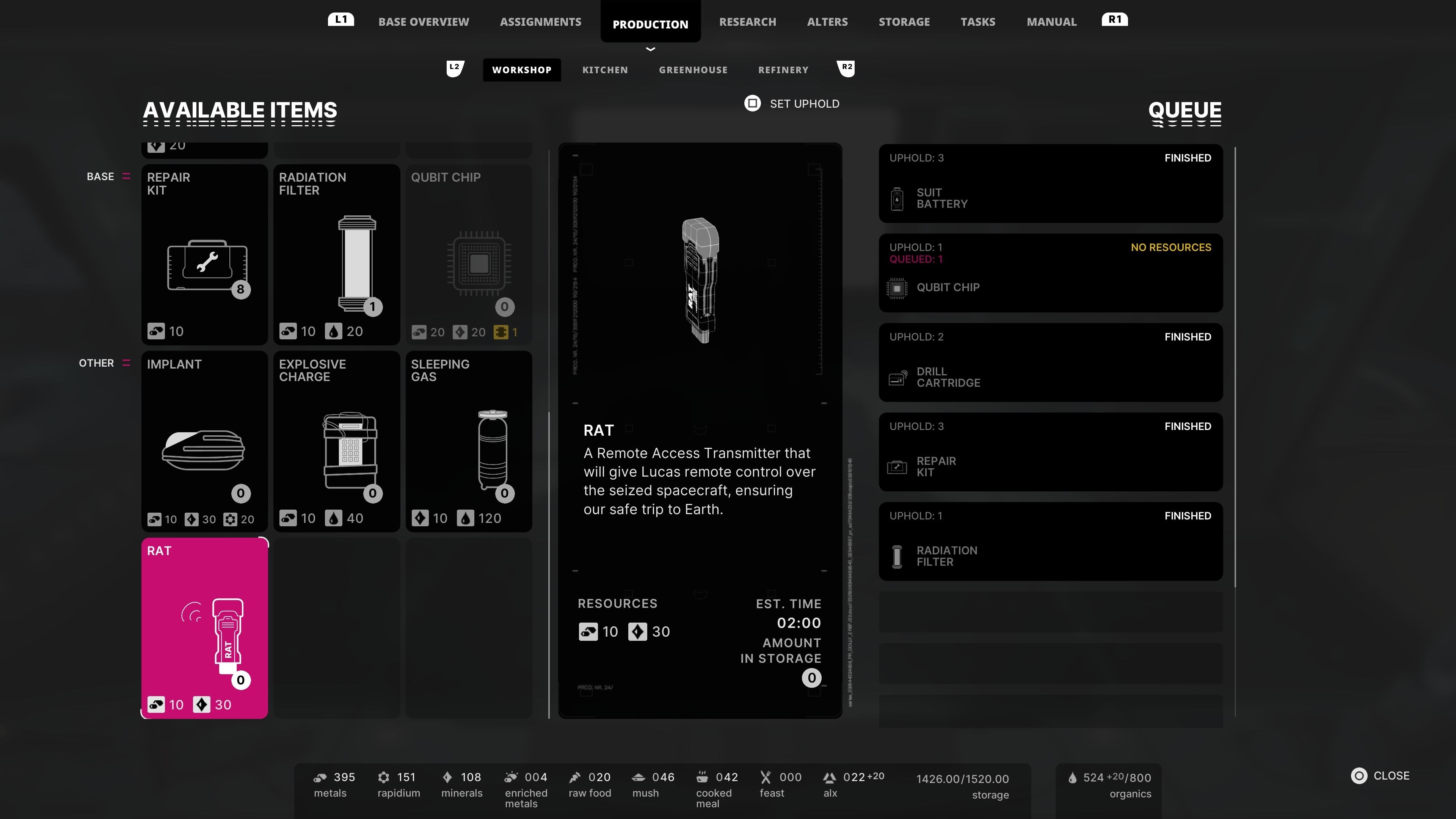 The Alters Act 3 RAT device