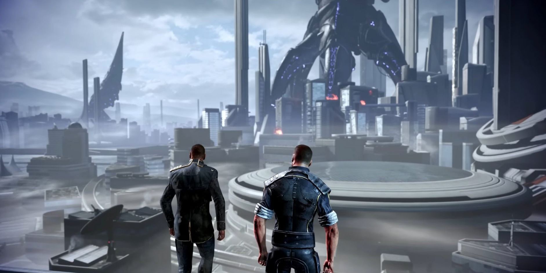 two guys standing