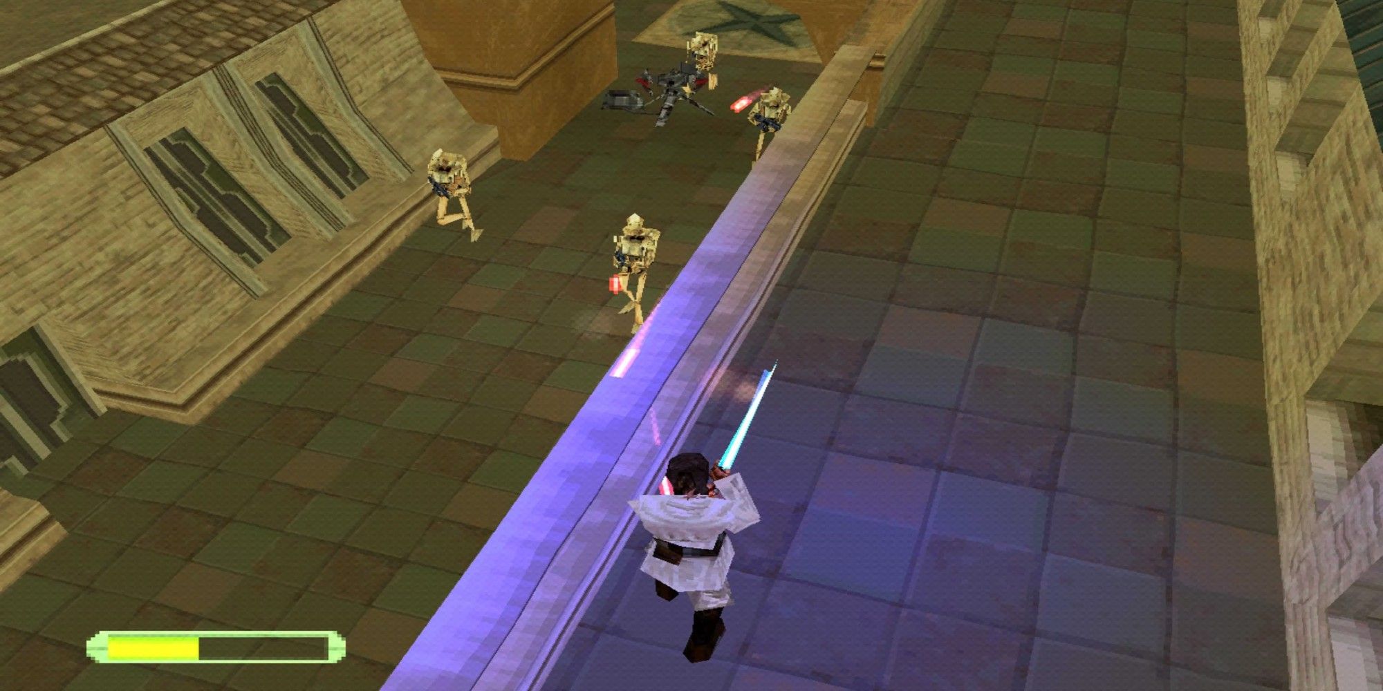 A screenshot from the 1999 video game Star Wars Episode I: The Phantom Menace.