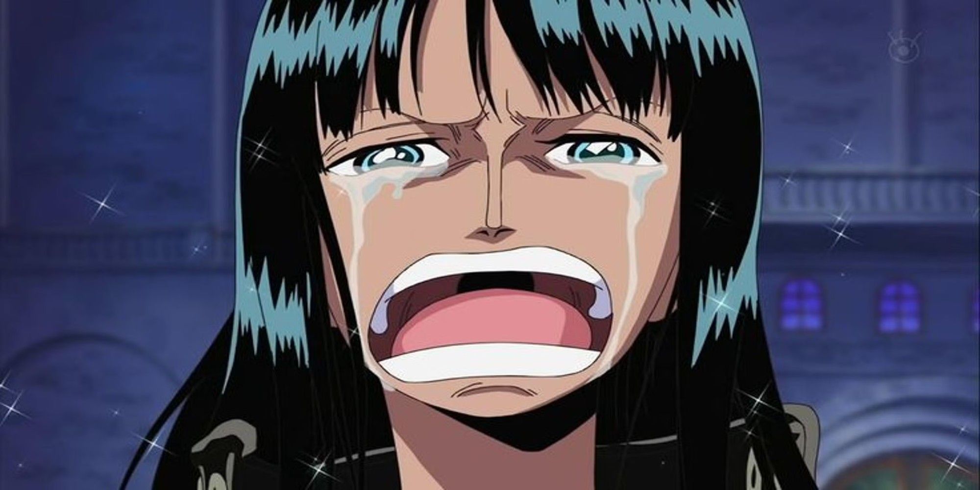 Robin declaration to loive at enies lobby in One Piece