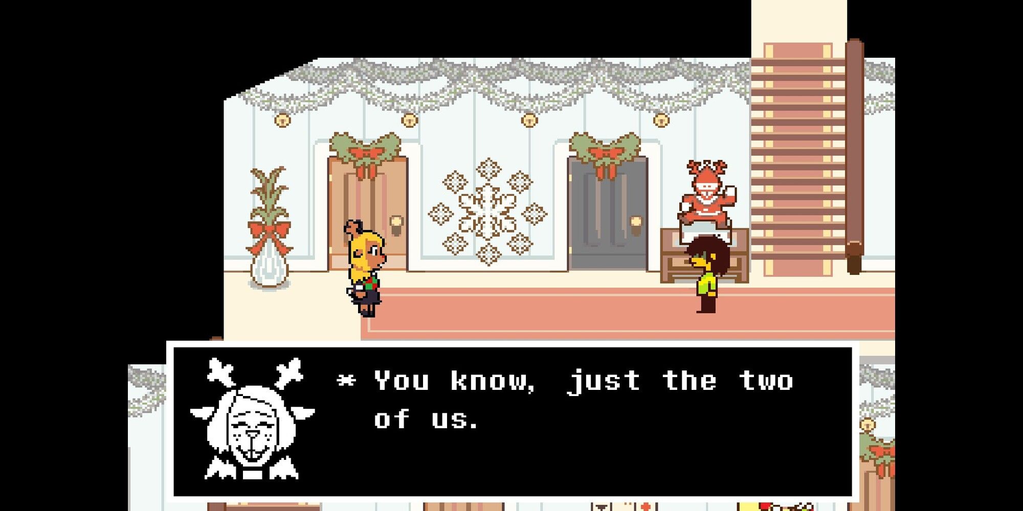 Noelle offering to invite Kris to their room