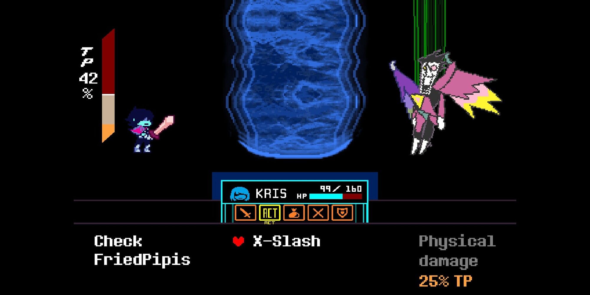 Showcase of the unique ACTs provided during the NEO fight