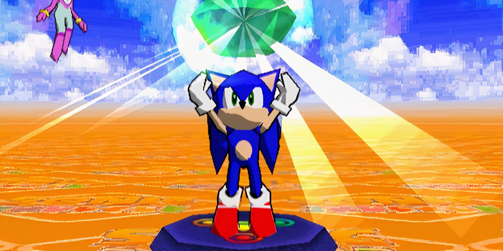 A screenshot from the 2000 video game Sonic Shuffle.