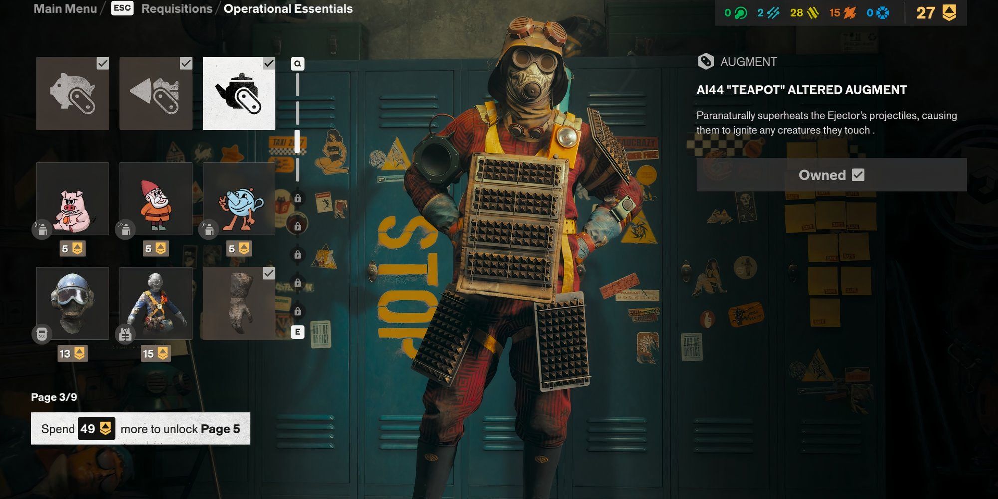Unlocking the Fix Kit, Jump Kit, and Splash Kit special abilities 