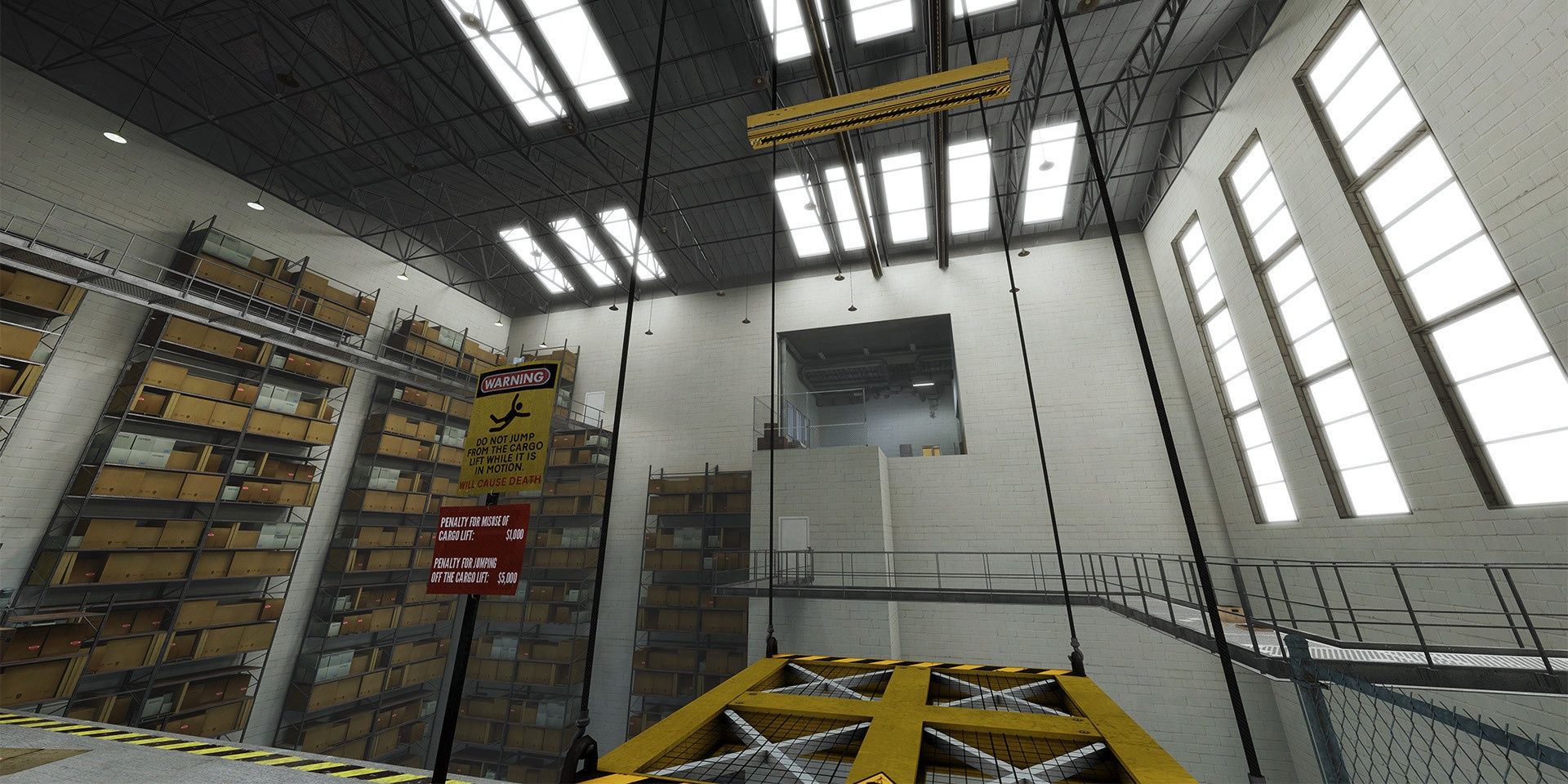 The cargo lift in The Stanley Parable