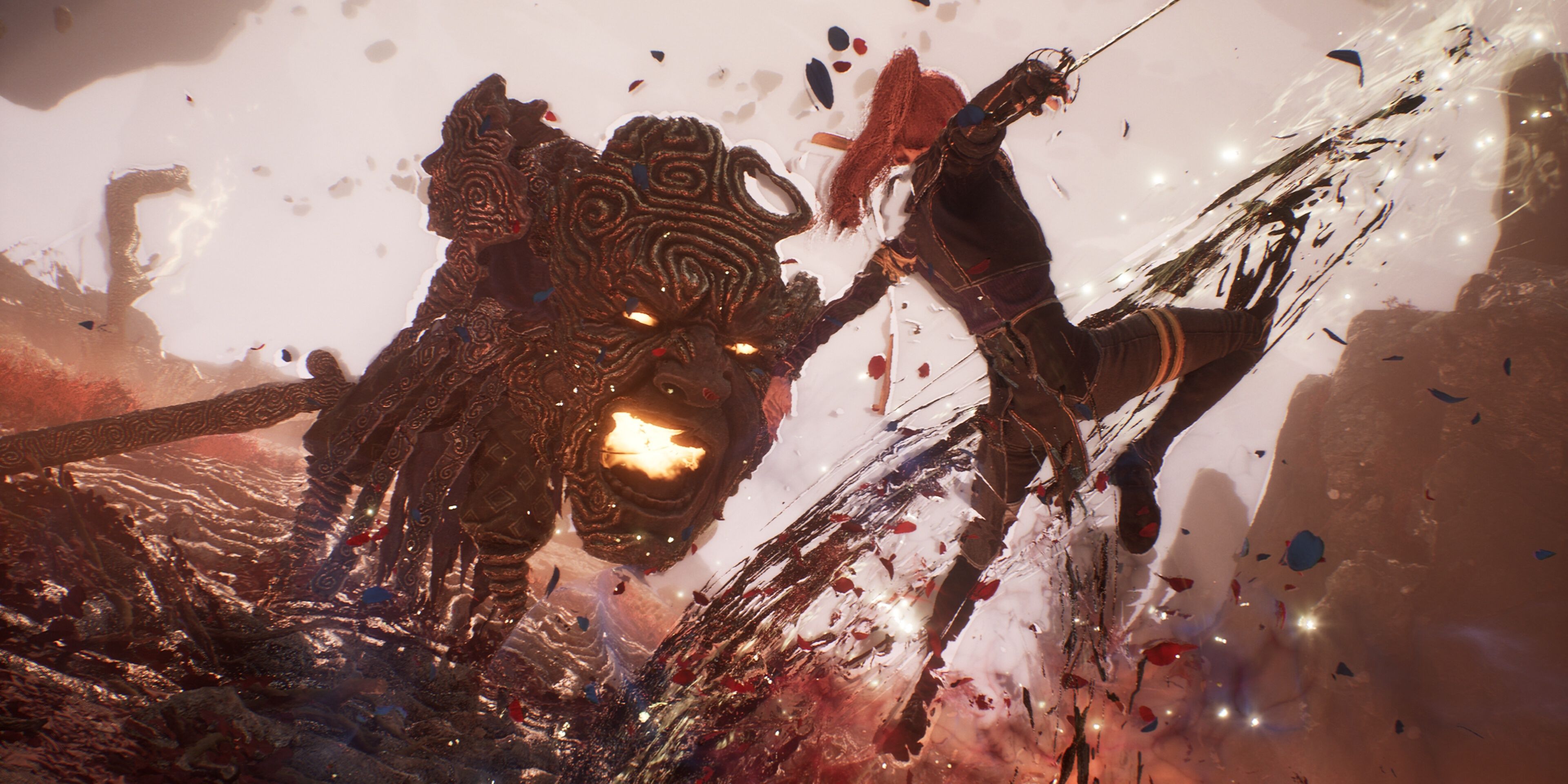 Maelle attacks a Nevron in Clair Obscur: Expedition 33