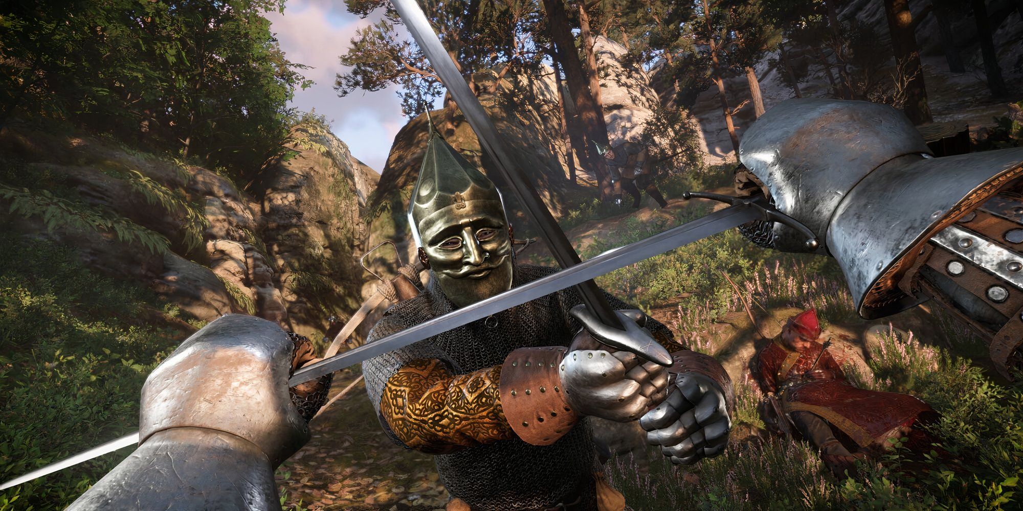 Henry fighting a soldier in Kingdom Come Deliverance 2