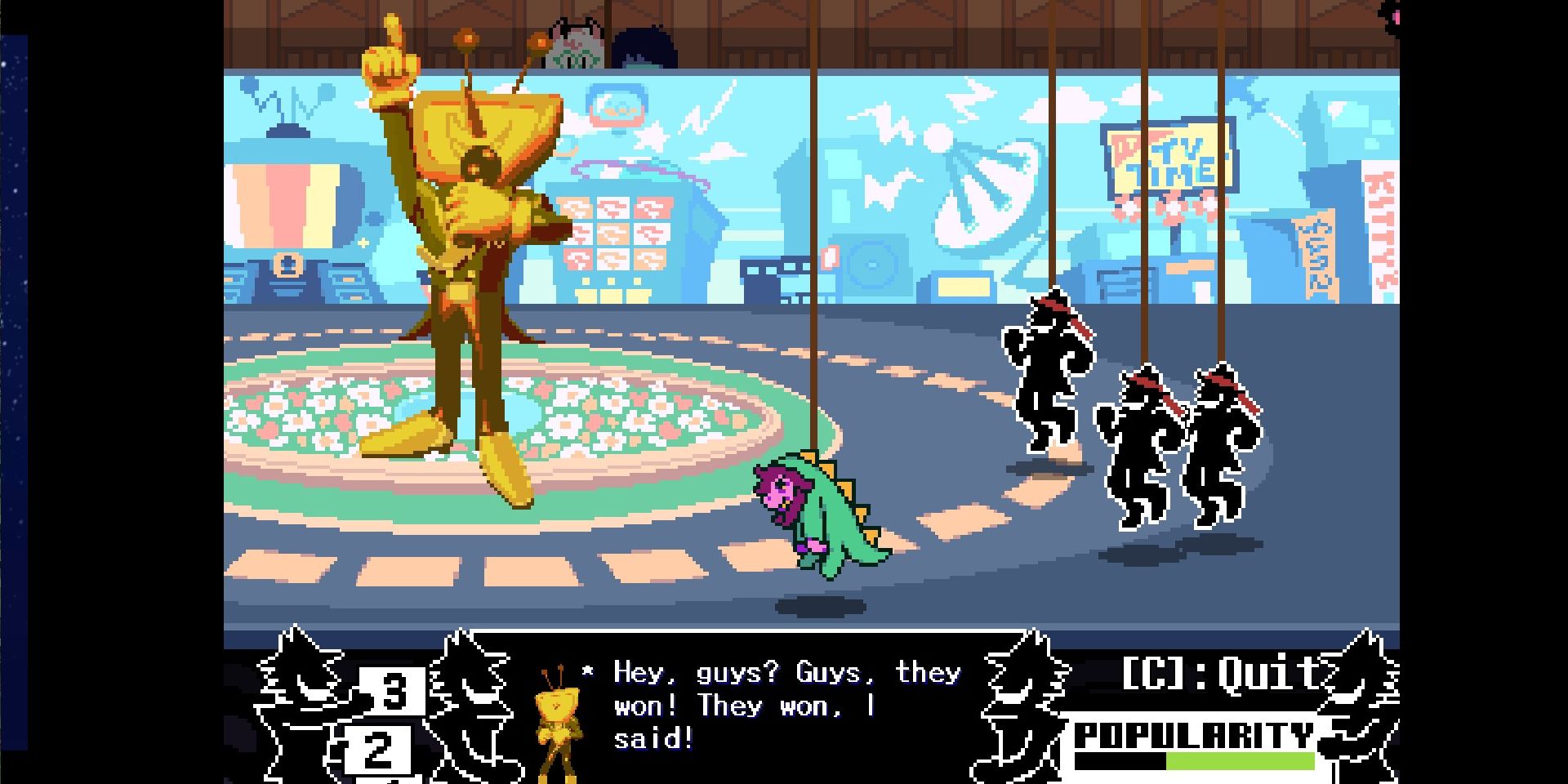 Tenna Defense minigame in Deltarune.