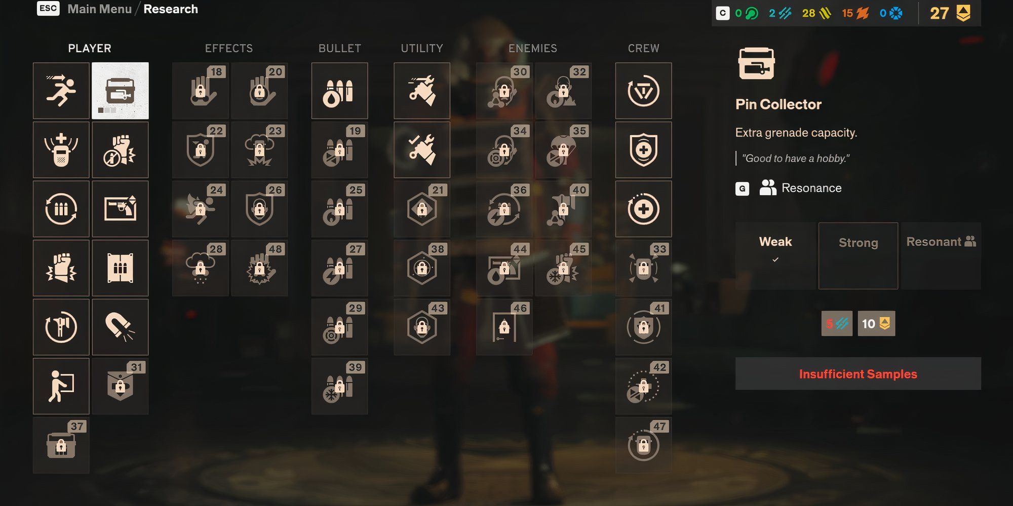 Perks List in FBC Firebreak
