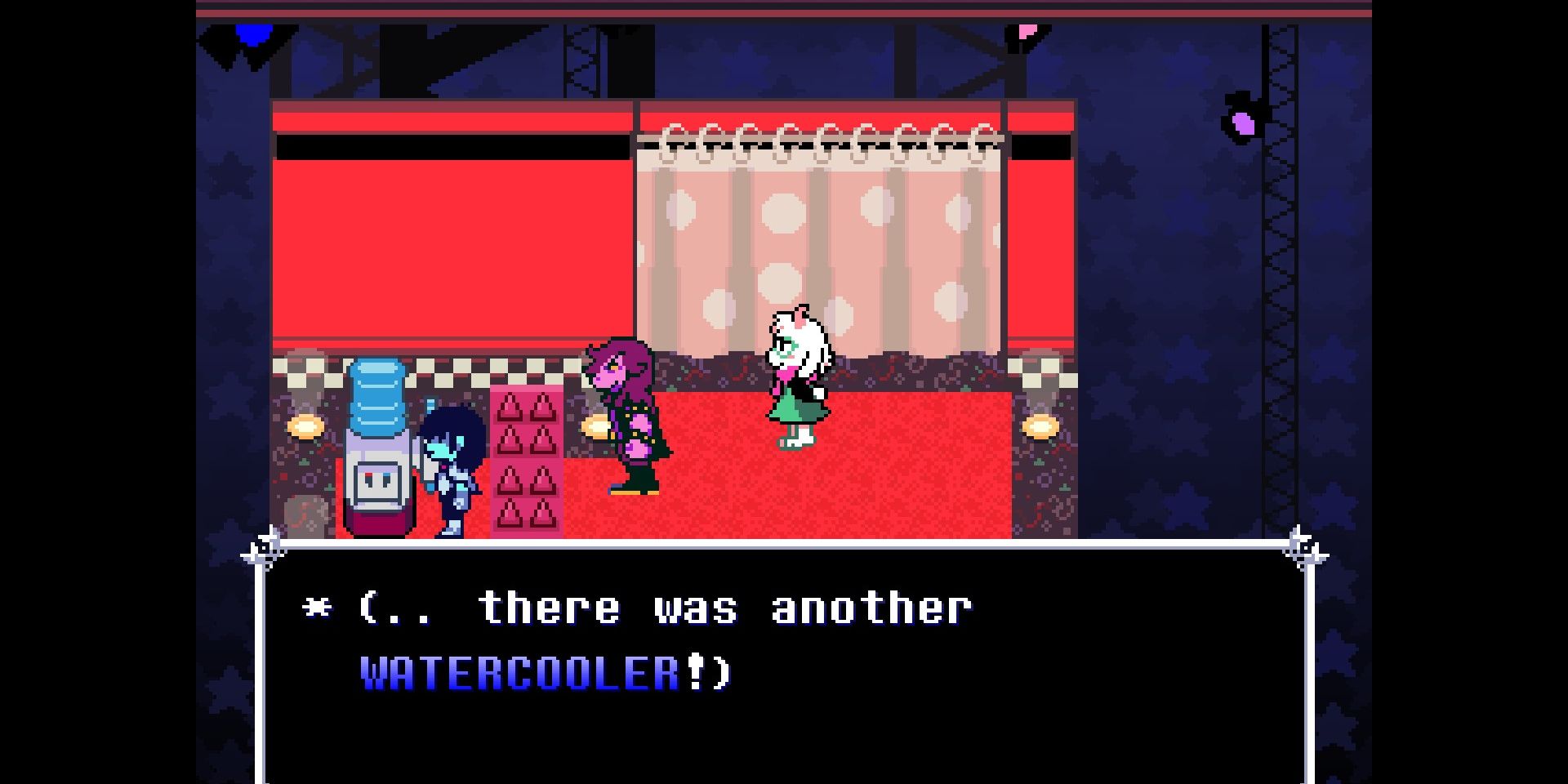 Water Cooler from a Chest in Deltarune