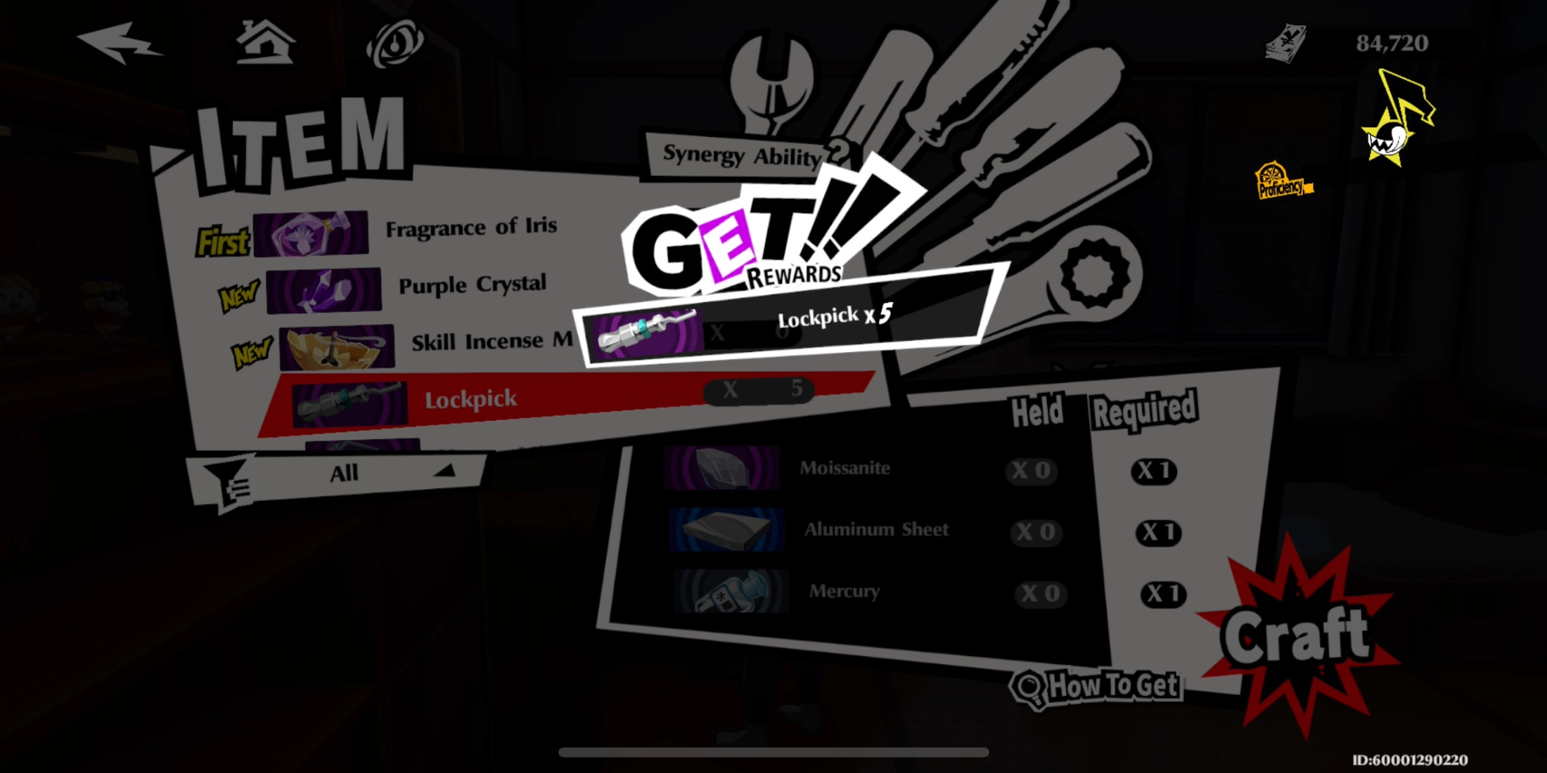 Persona5: The Phantom X lockpick