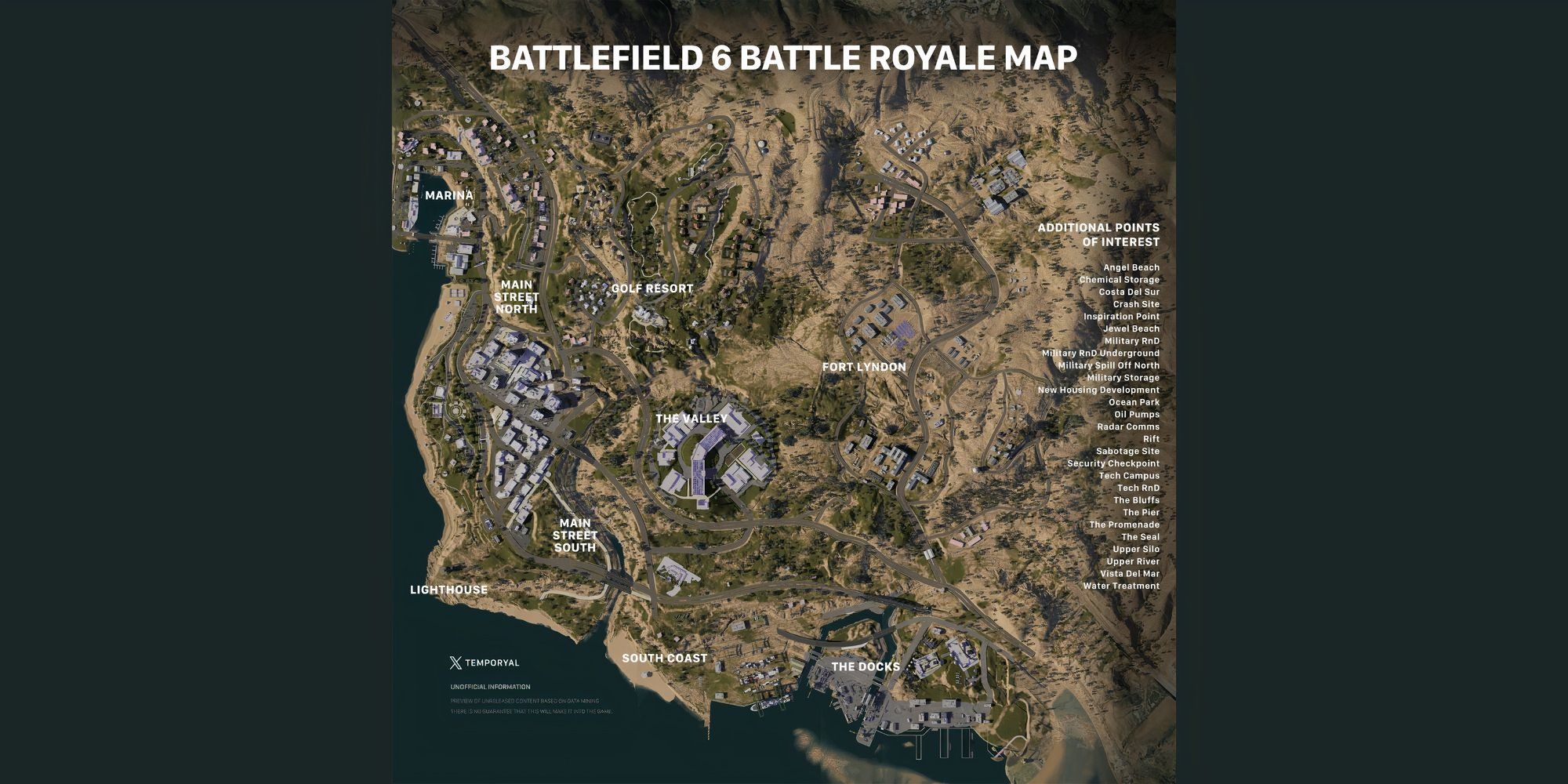 Battlefield 6 Battle Royale Leaked Map