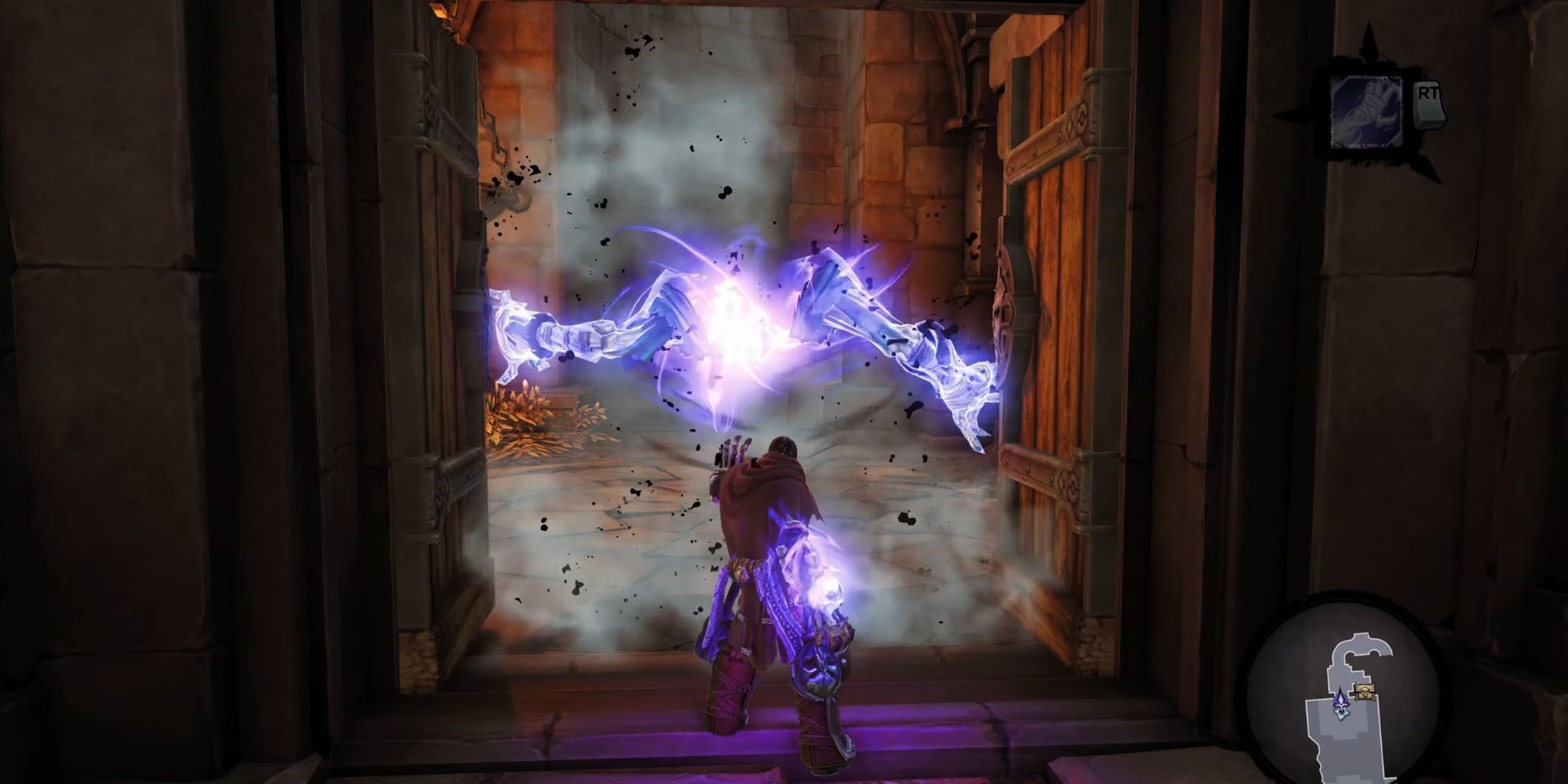 a man doing spell
