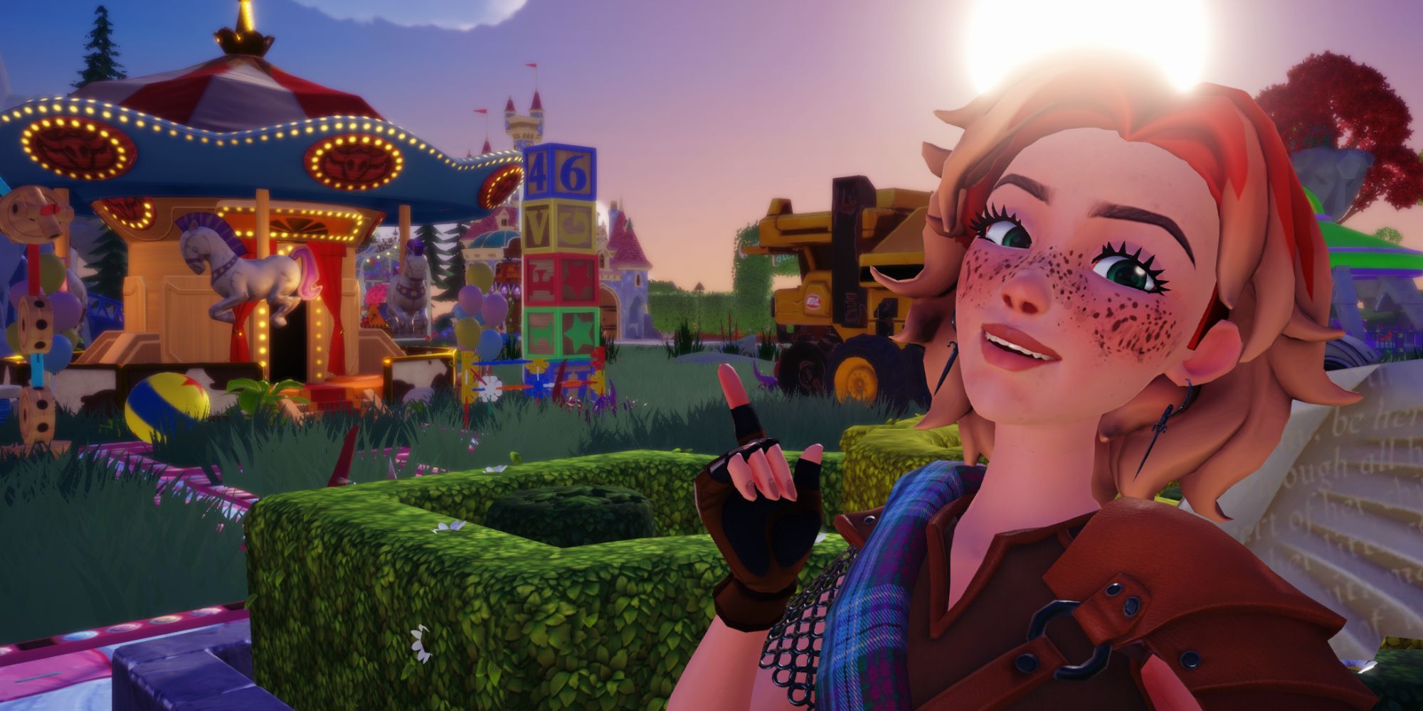 Disney Dreamlight Valley Player Near Disney Park Rides