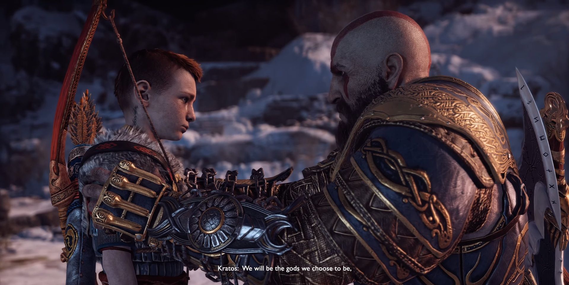 a man warrior and a woman
