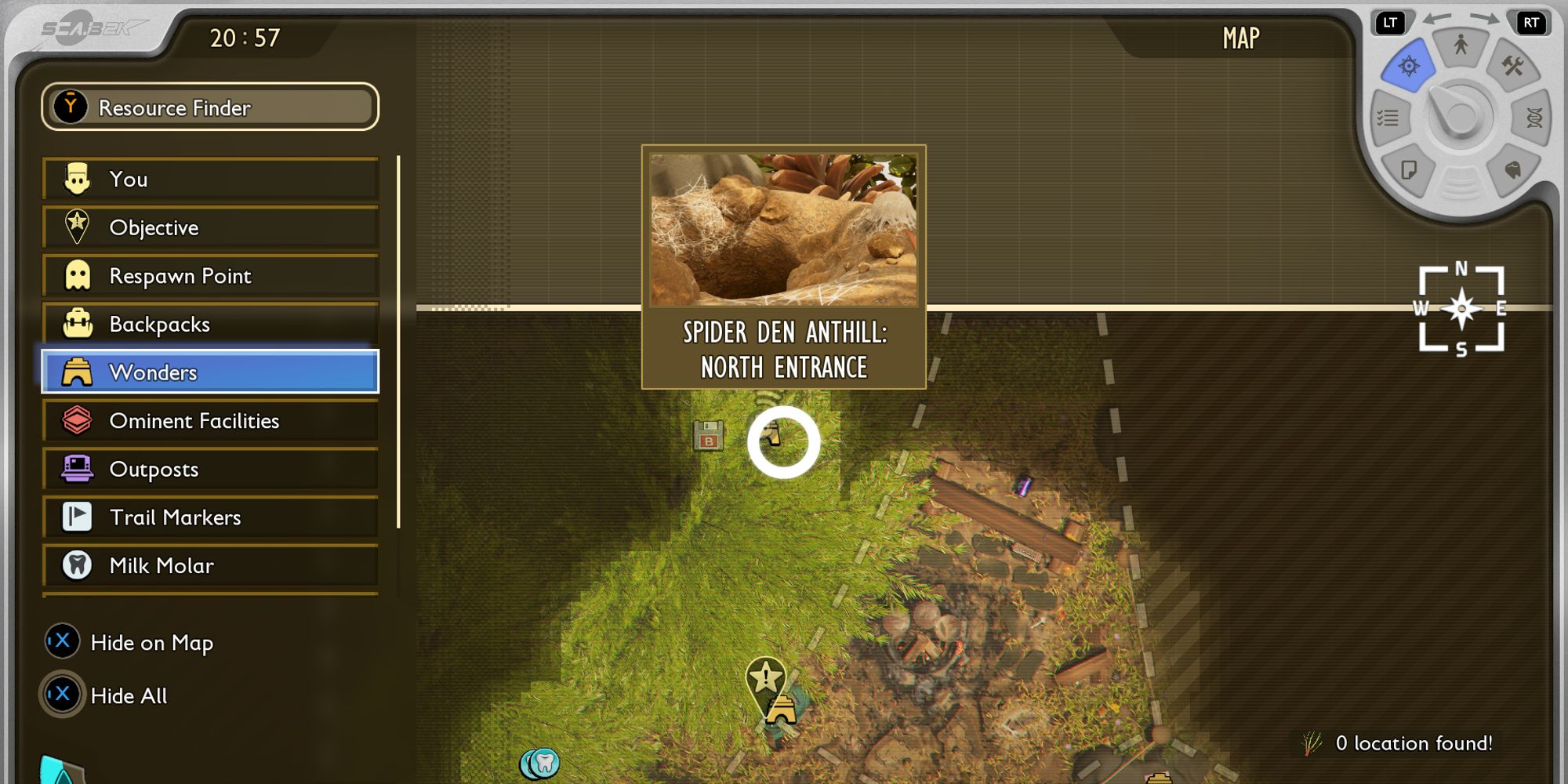 Tierra 2 Disco óptico B Ubicación