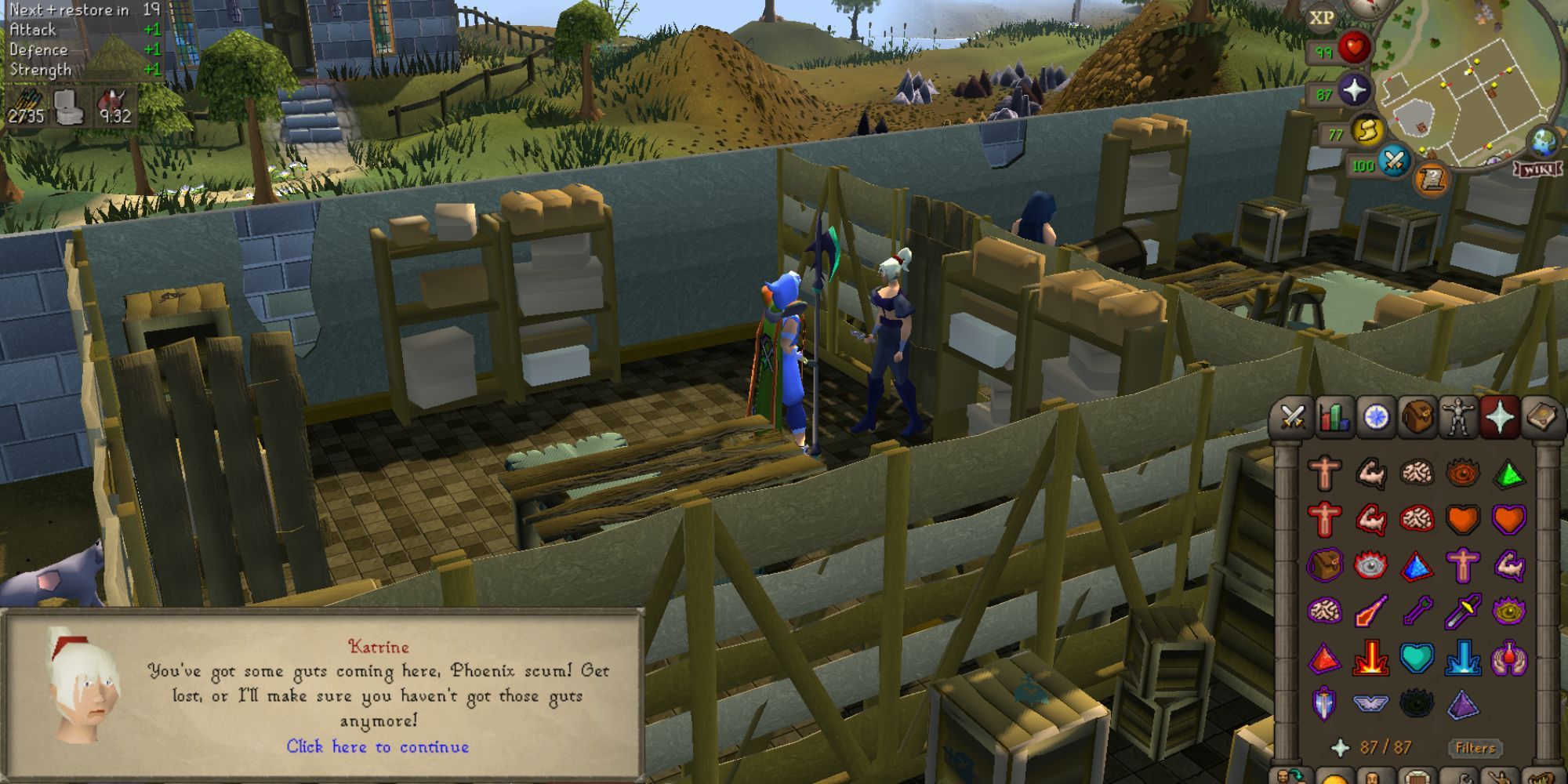 OSRS two characters during the Shield of Arrav quest