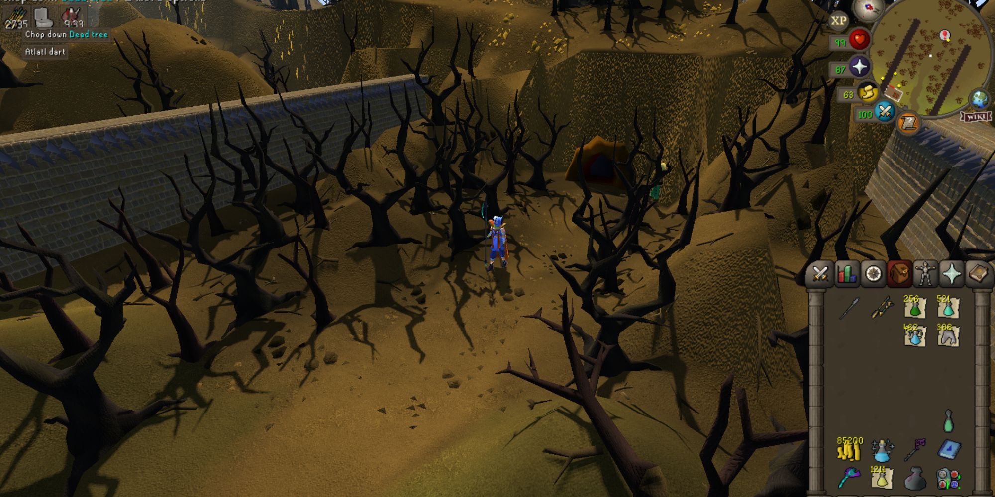 OSRS navigating a complex area in the Underground Pass quest