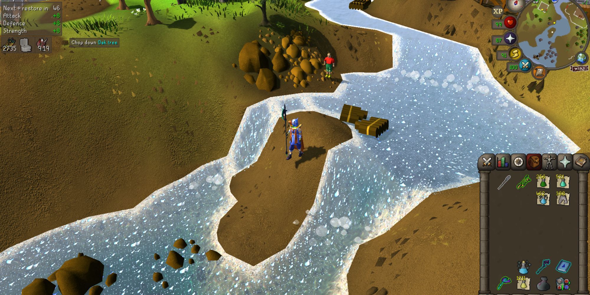 OSRS passing through Waterfalls