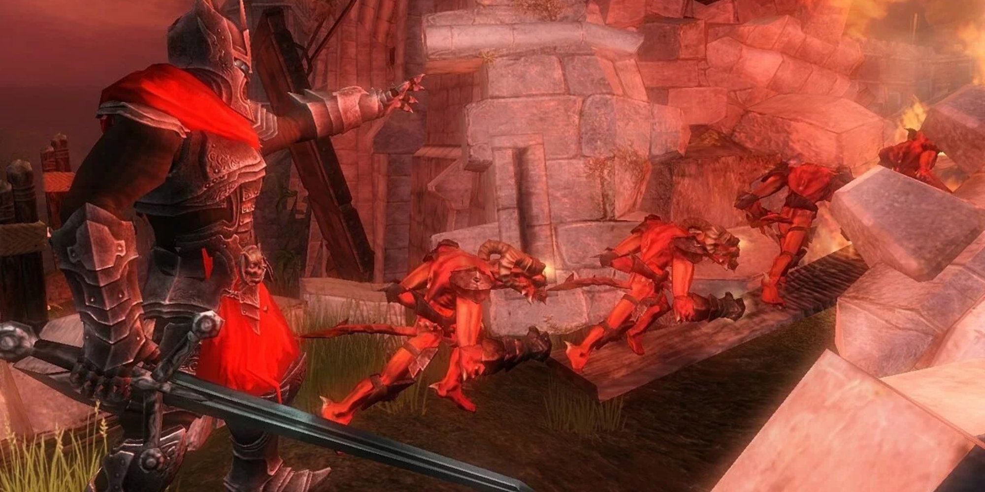 The Evil Overlord commands his minions in Overlord (2007).