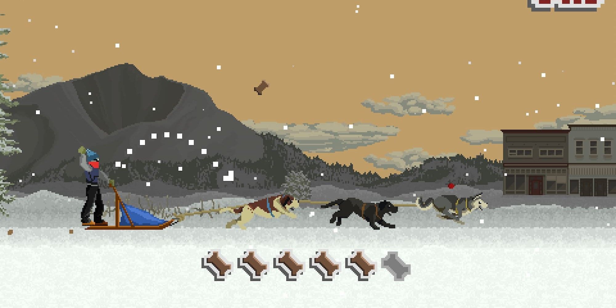 Racing Dogs in Dog Sled Saga