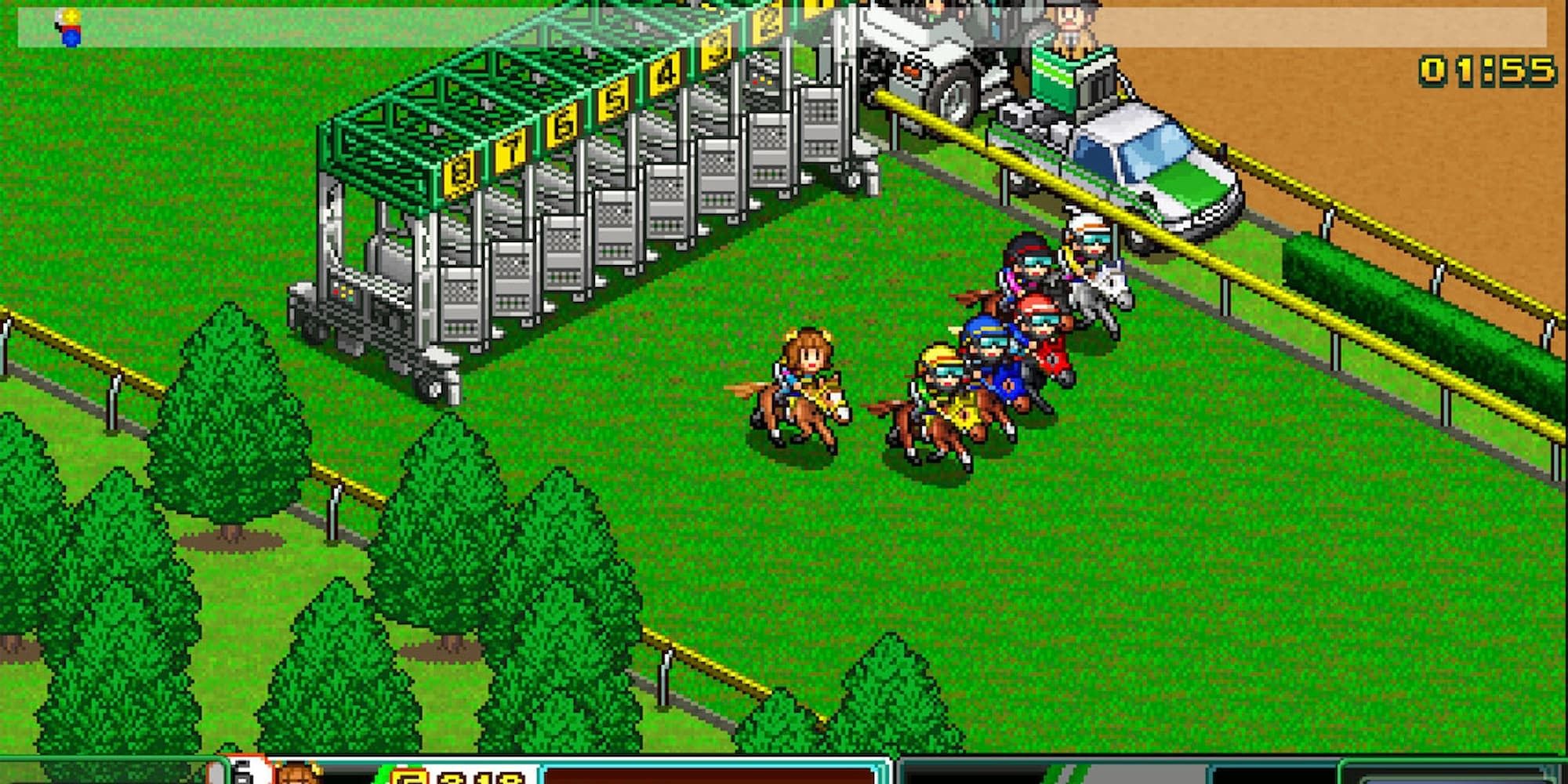 Racing Horses in Pocket Stables