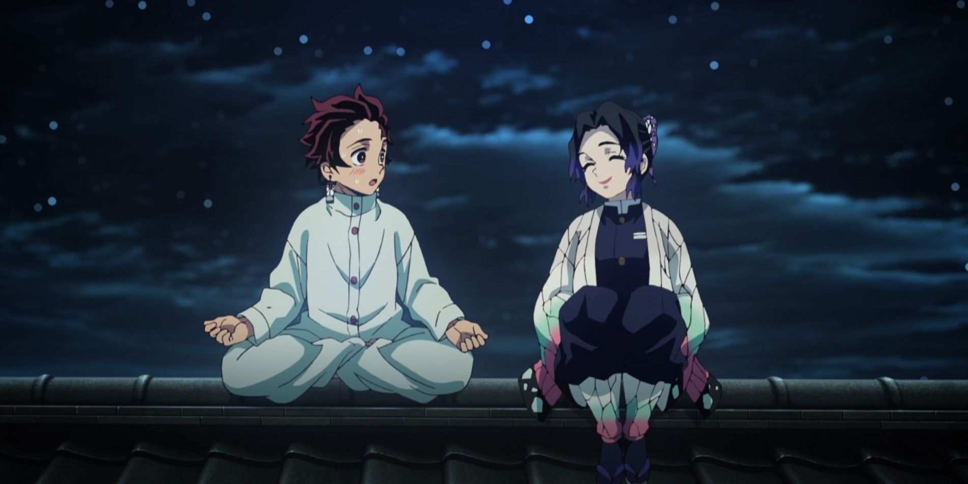 Shinobu Talking to Tanjiro About Her Sister