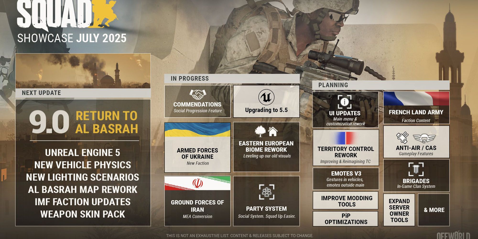 Squad v9.0 Update Plans And Future Addition Of Ukraine Faction 