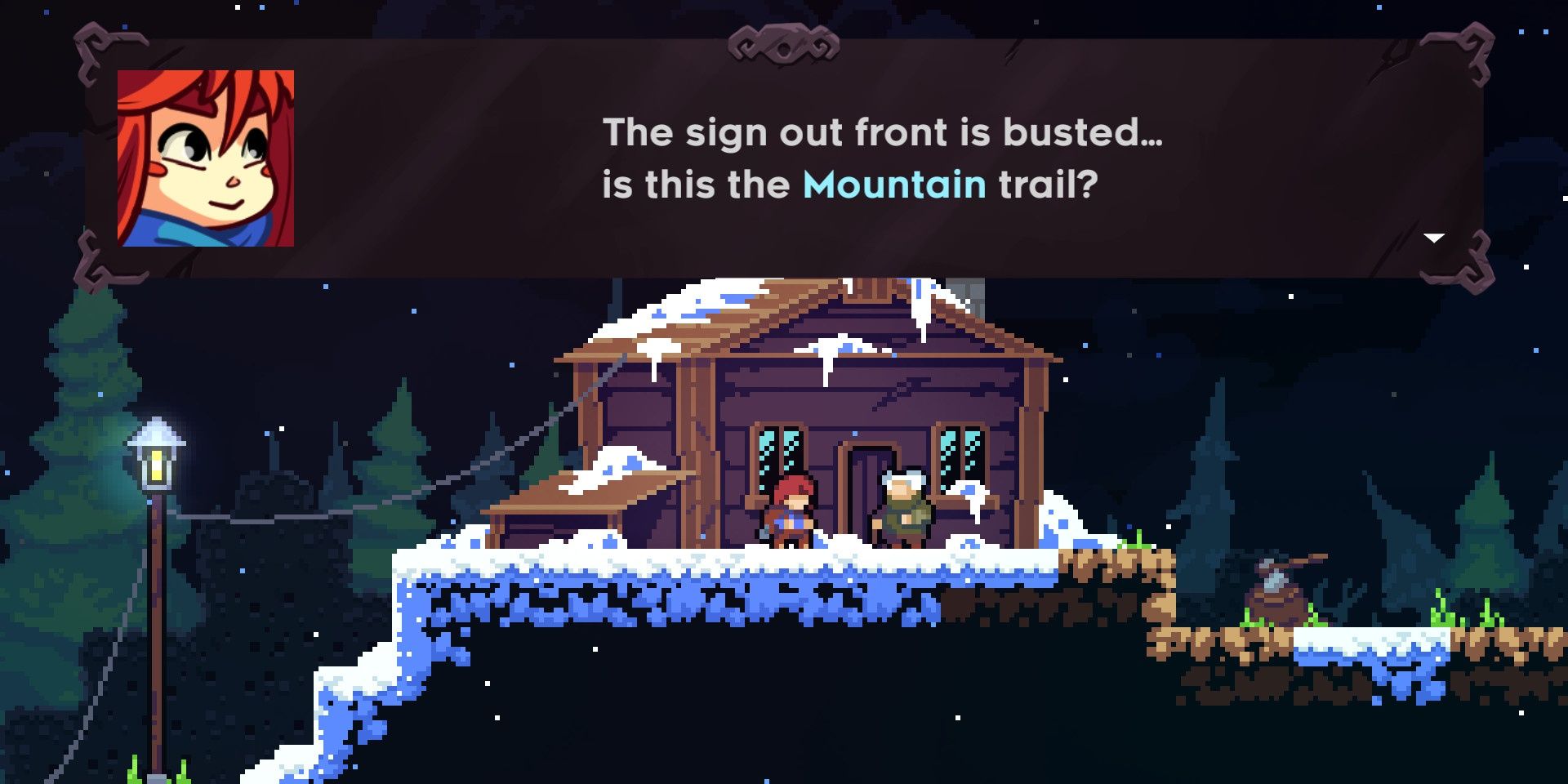 Madeline talks to Granny in Celeste