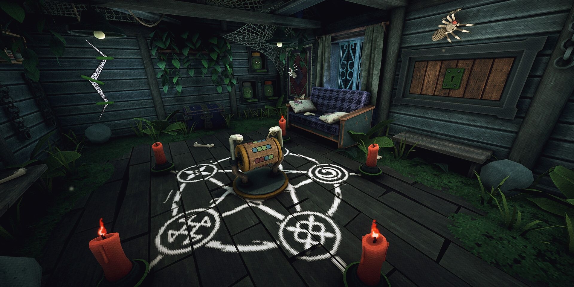 A ritual circle puzzle in Is This Game Trying to Kill Me?
