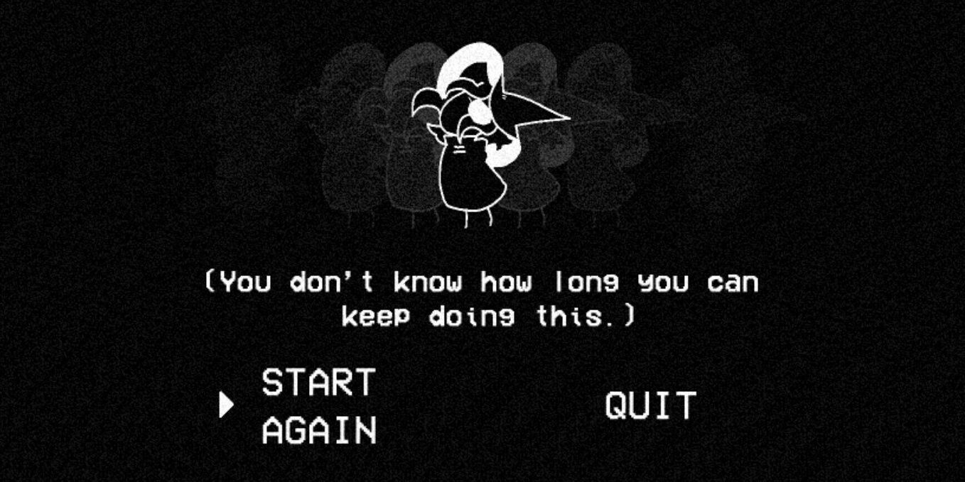 Retry screen in In Stars and Time