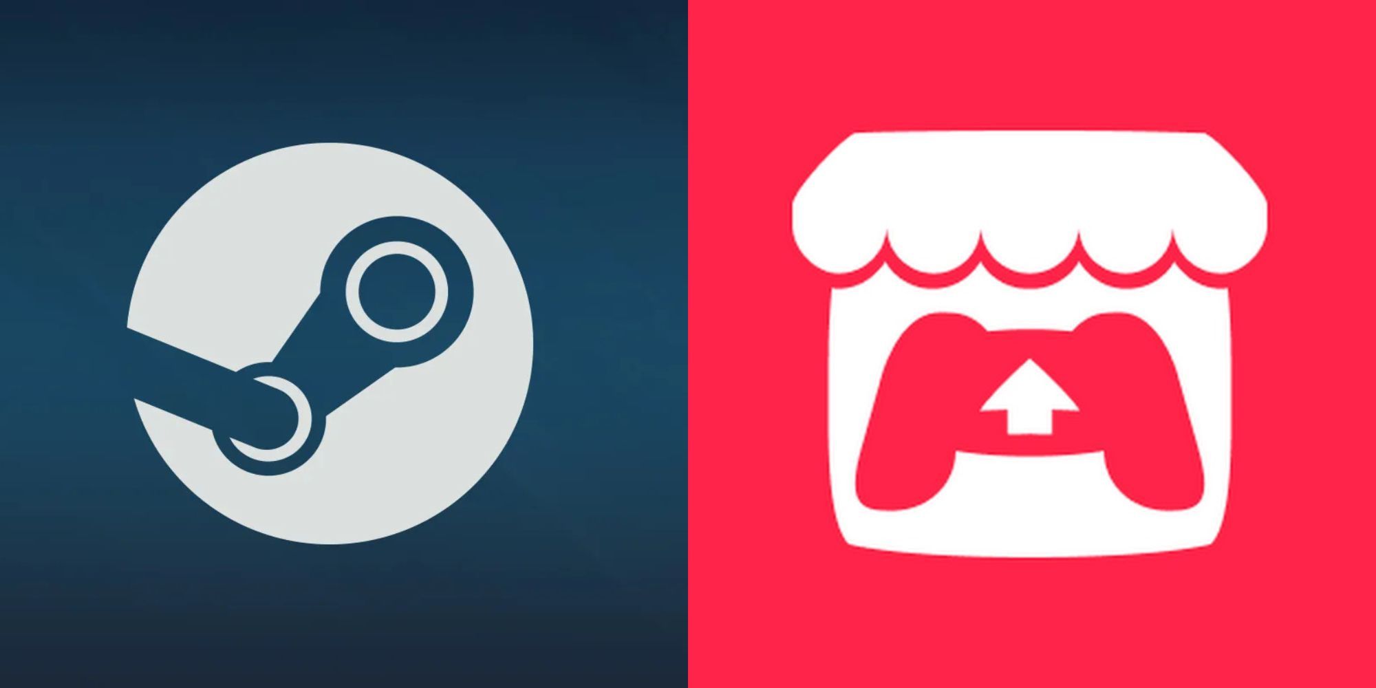 Steam and itch.io logos
