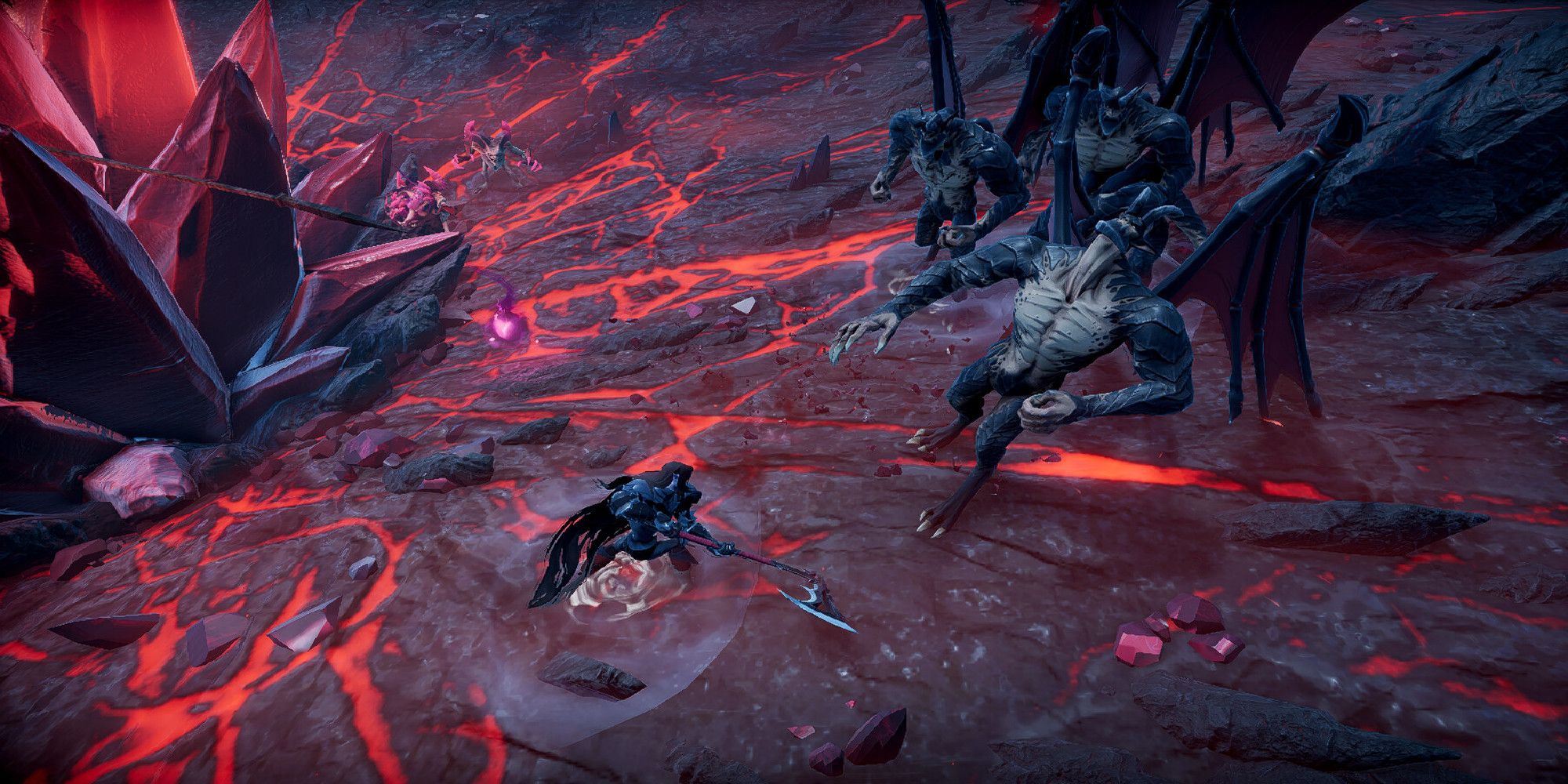 V Rising fighting a demon