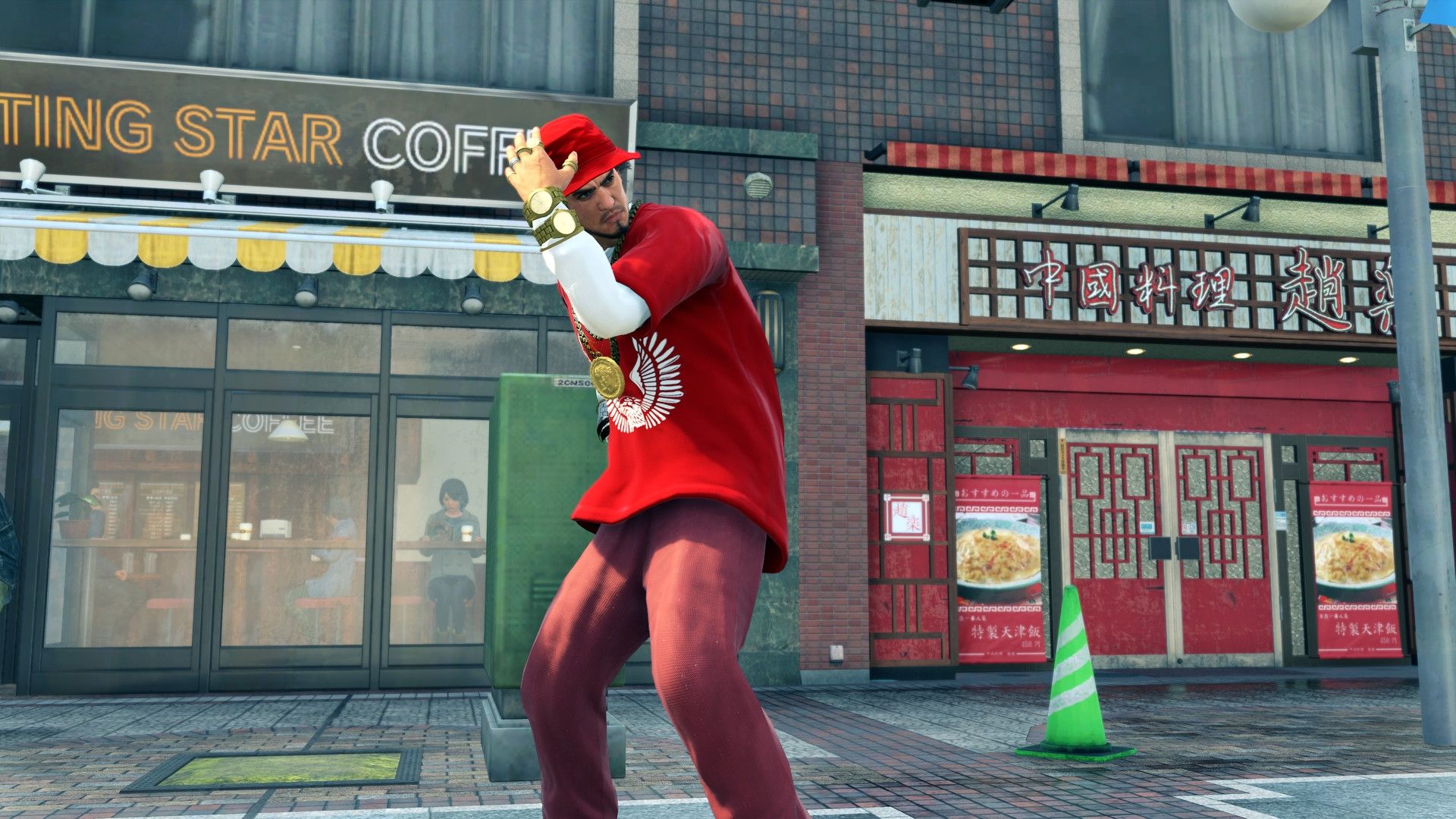 Yakuza: Like a Dragon với nhân vật chính Ichiban Kasuga cùng đồng đội trong một cảnh chiến đấu theo lượt đầy phong cách.