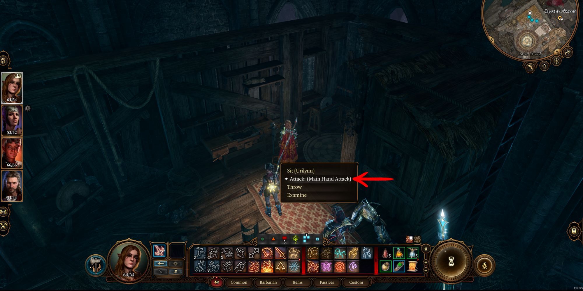 Baldur's Gate 3 Club of Hill Giant Strength Attacking Stool