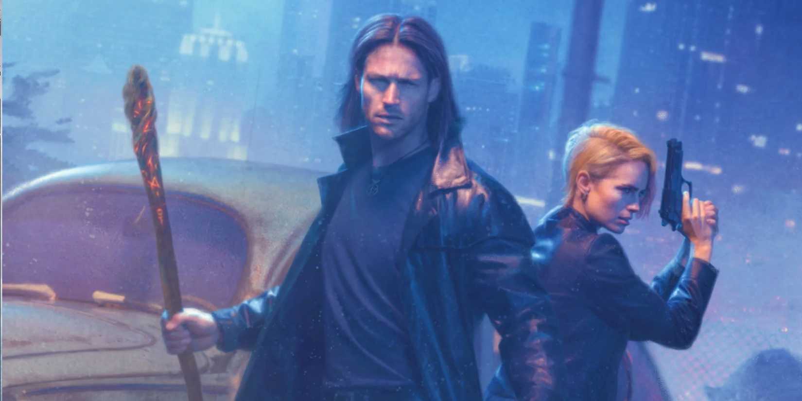 The cover of Fool Moon by Jim Butcher from the limited edition of the Dresden Files published by Grim Oak Press.