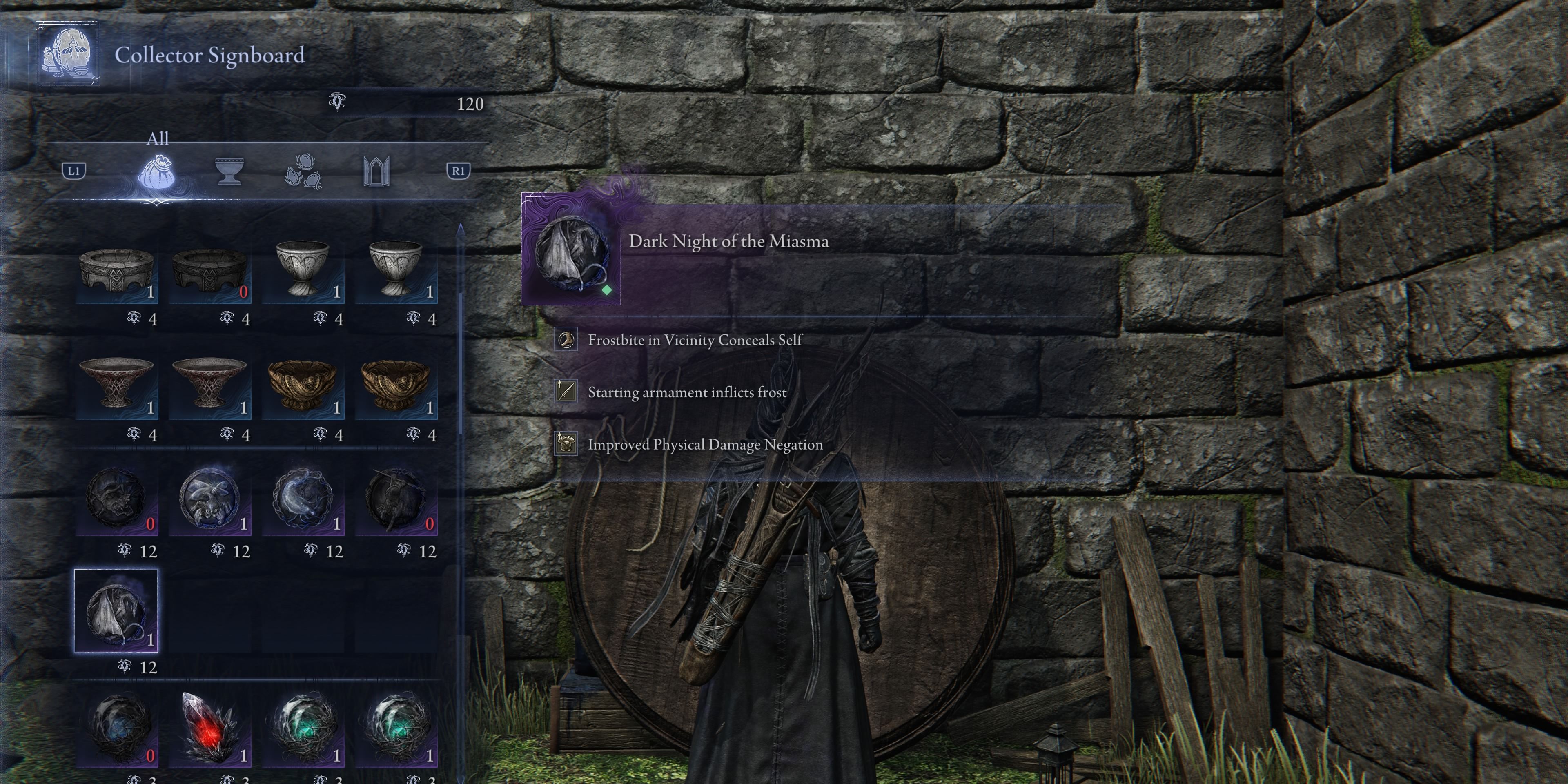 dark night of the miasma relic