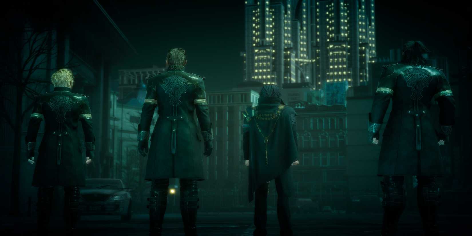 the boys from ff15 lined up