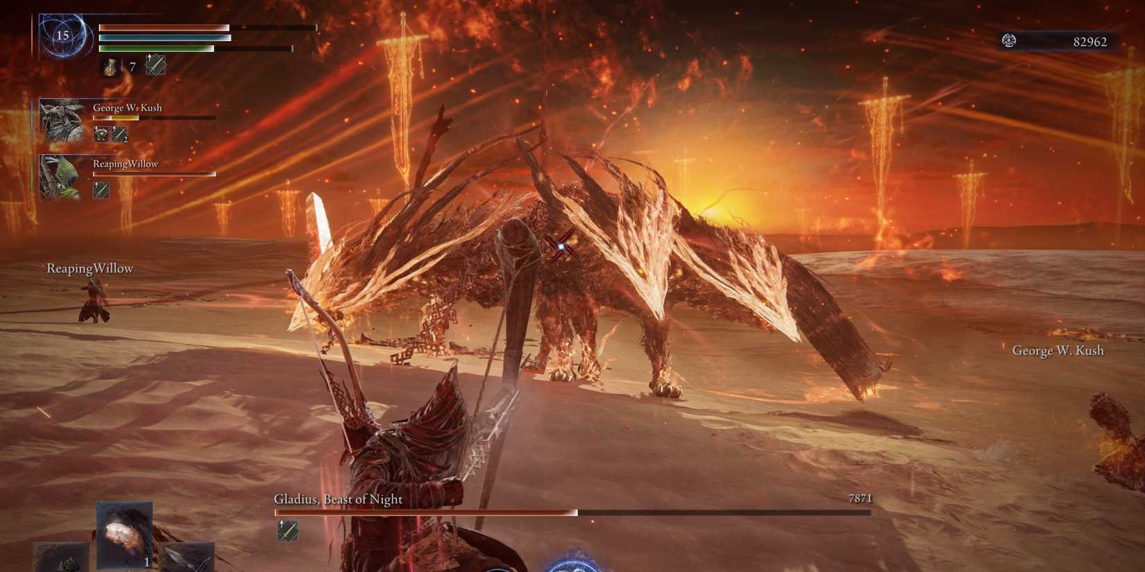 luchar contra el soberano Everdark Gladius Nightreign