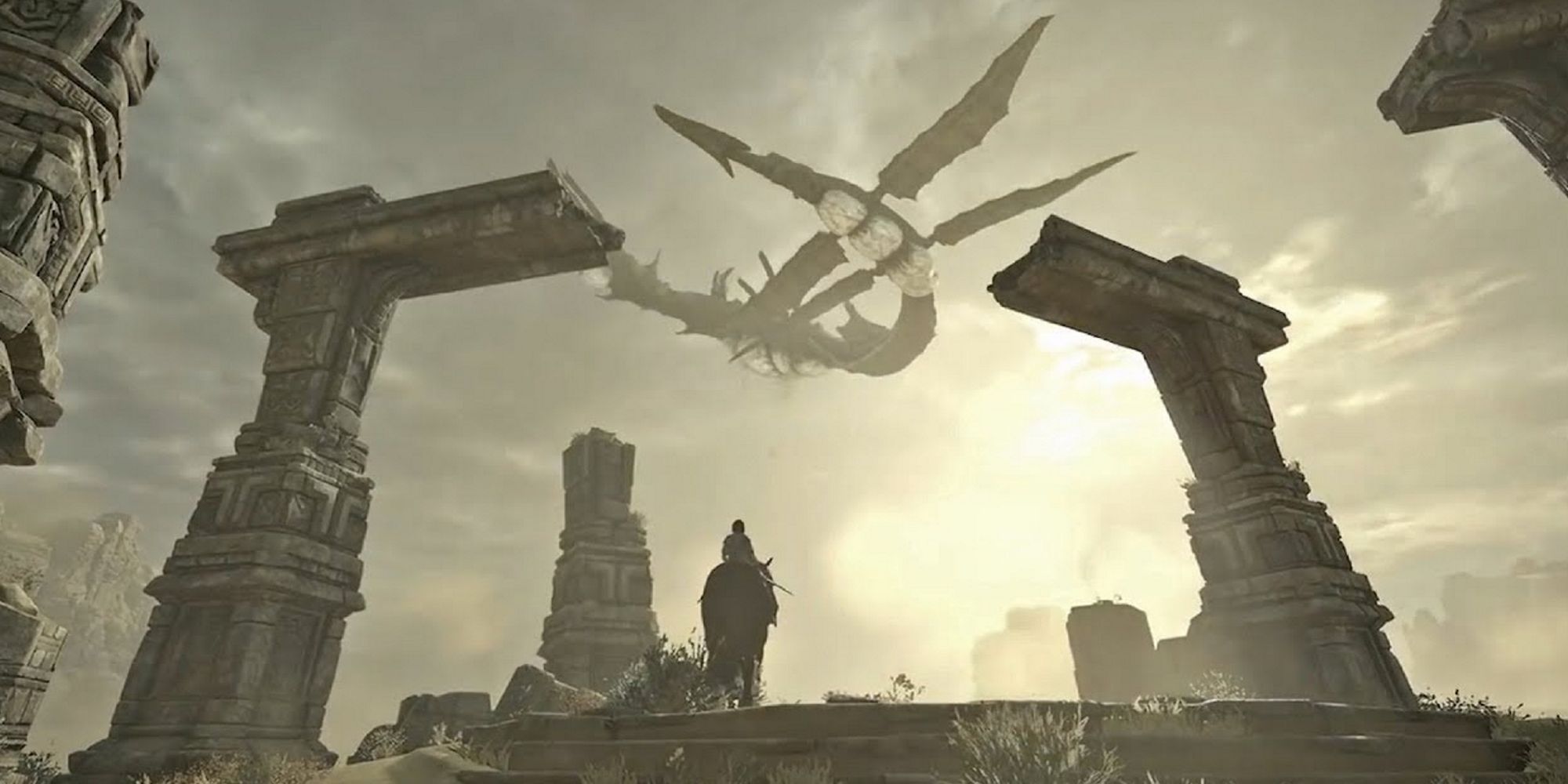 Iconic Skill Check Bosses in Non-Souls Games Shadow of the Colossus Phalanx